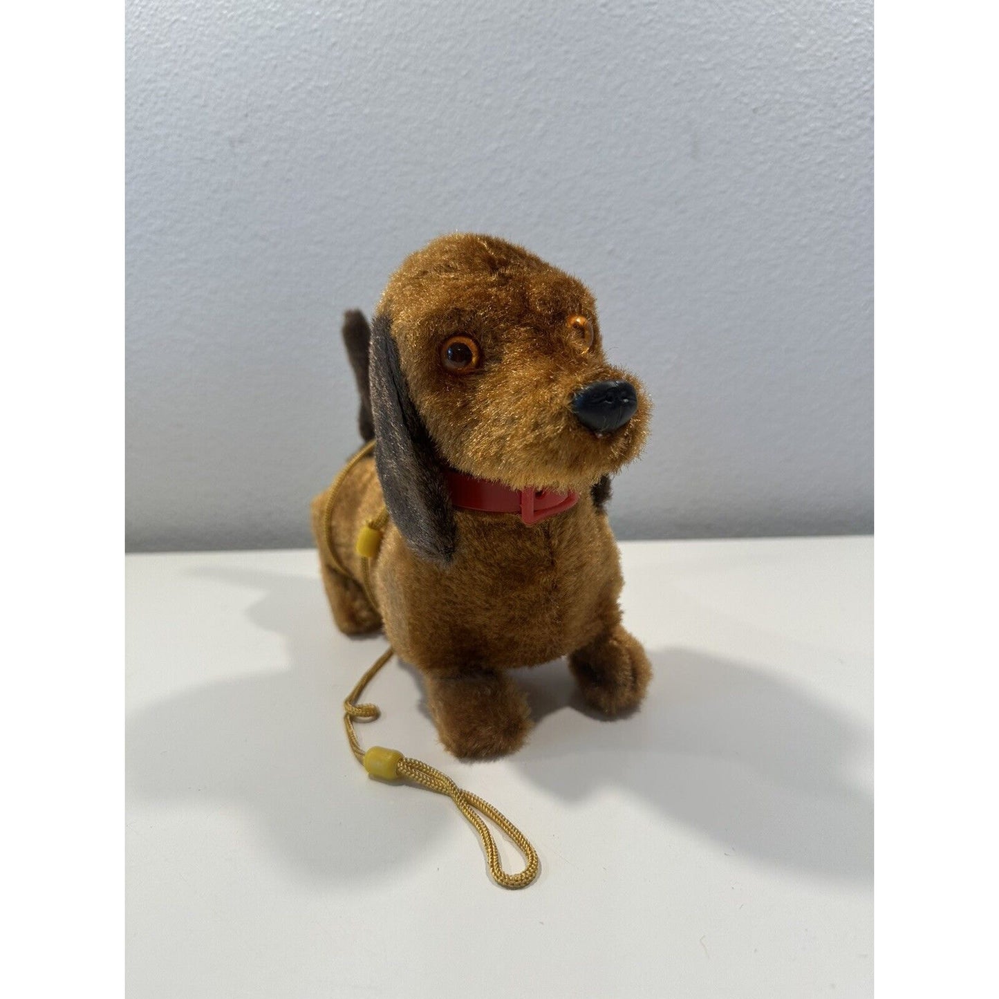 VINTAGE *NEW* Dachshund Leashed Walking Barking Collared Dog