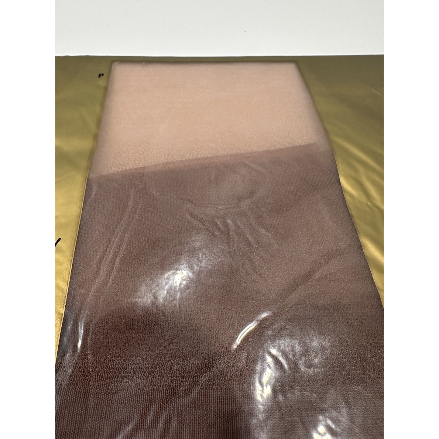 VINTAGE *NEW* BeautiLons Hosiery-Seamless Mesh-Beige Sz 9.5M X 1