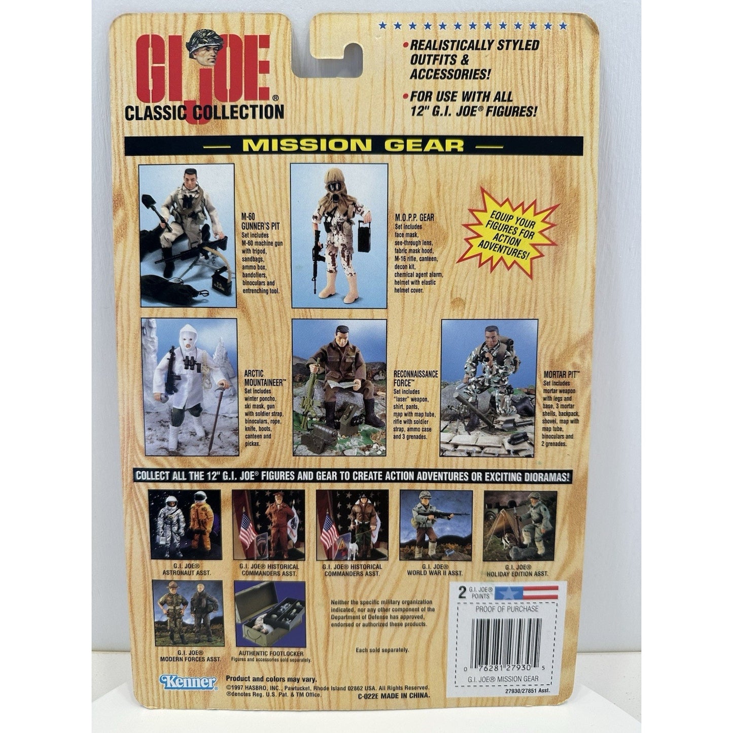 VINTAGE *NEW* 1997 GI Joe Classic Collection MOPP Mission Gear