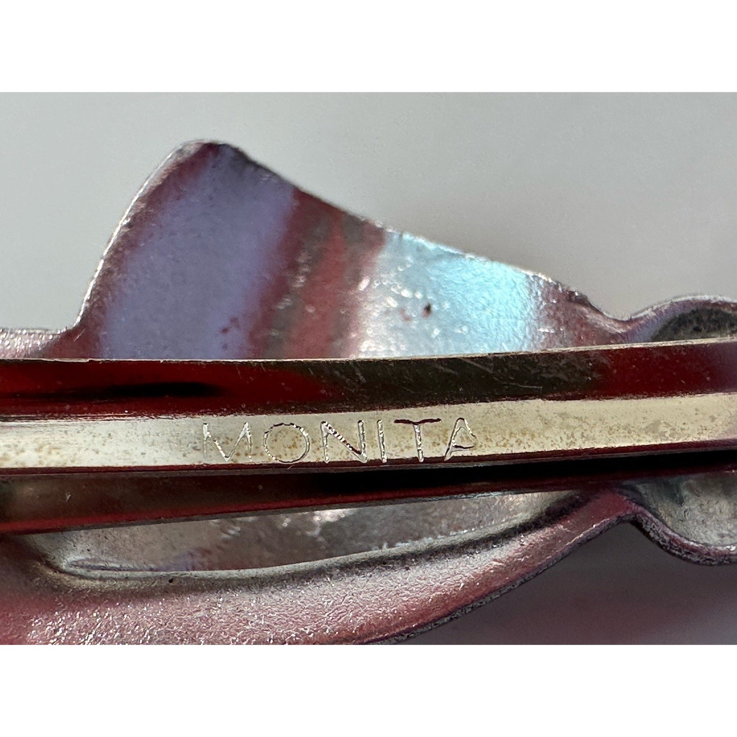 VINTAGE *NEW* 1970's Metal Bow Hair Clip Barrette Set of 8 Unused!
