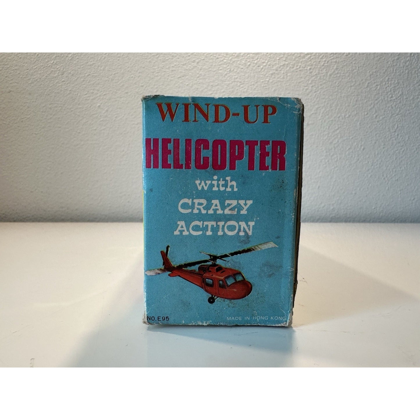 VINTAGE *NEW* 1960'S Wind Up Helicopter Plastic Toy HONG KONG