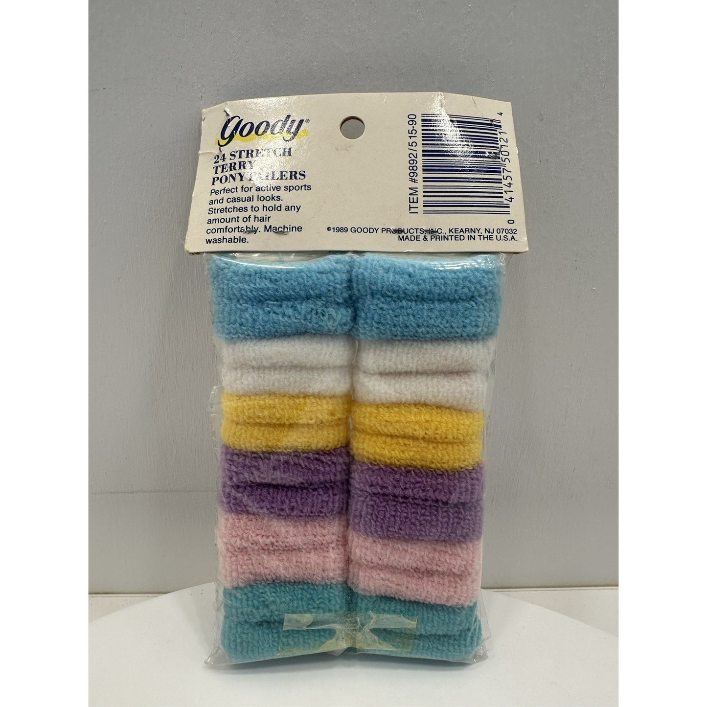 VINTAGE *NEW* 1989 Goody 24 Terry Ponytail Holders
