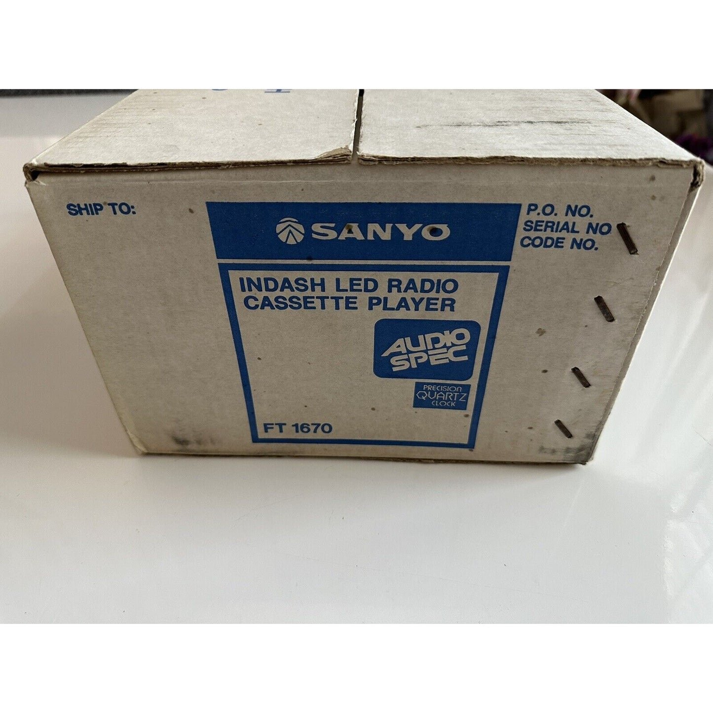 VINTAGE *NEW* Sanyo FT-1670 Indash led Radio Cassette Player