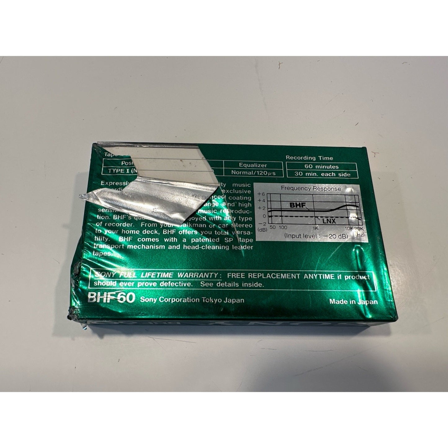 VINTAGE *NEW* SONY BHF Type 1 60 Cassette Tape