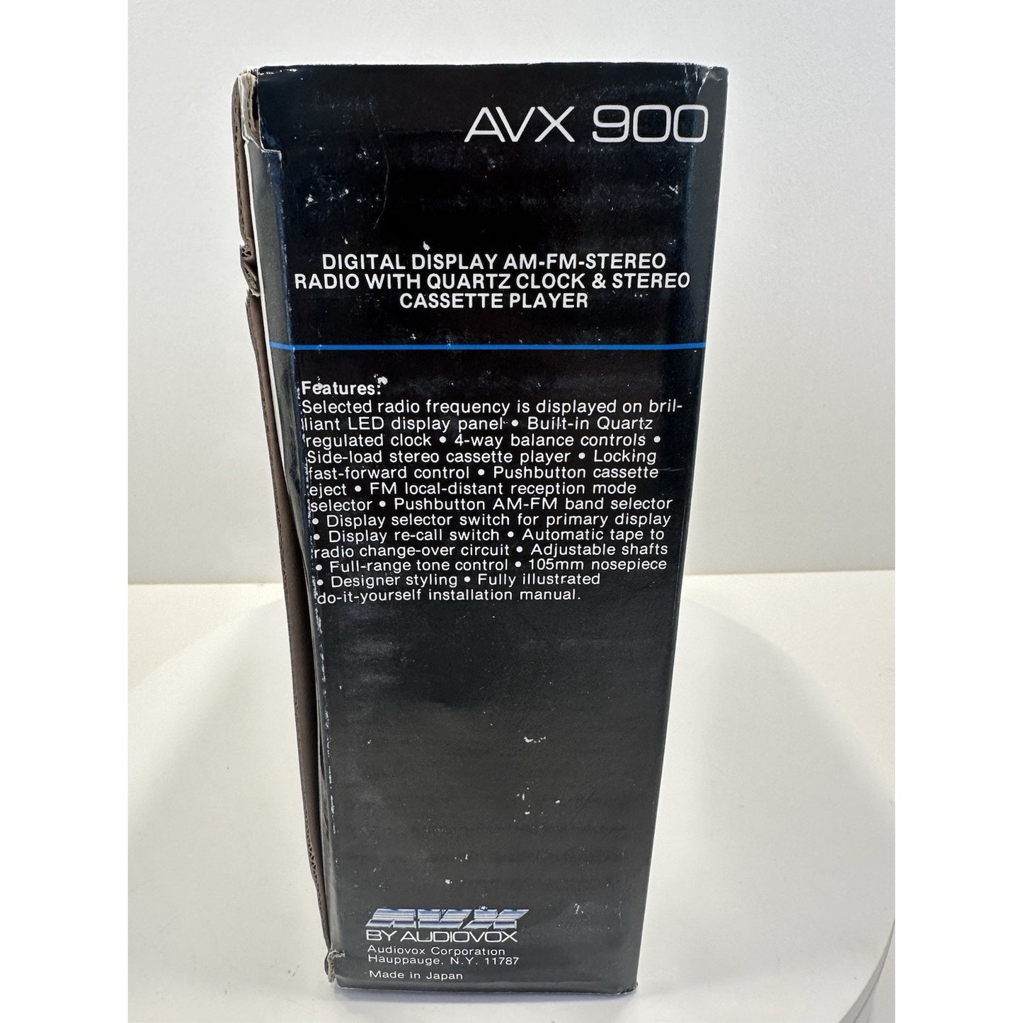VINTAGE *NEW* 1980's Audiovox AVX 900 AM/FM Radio Cassette Player Car Stereo