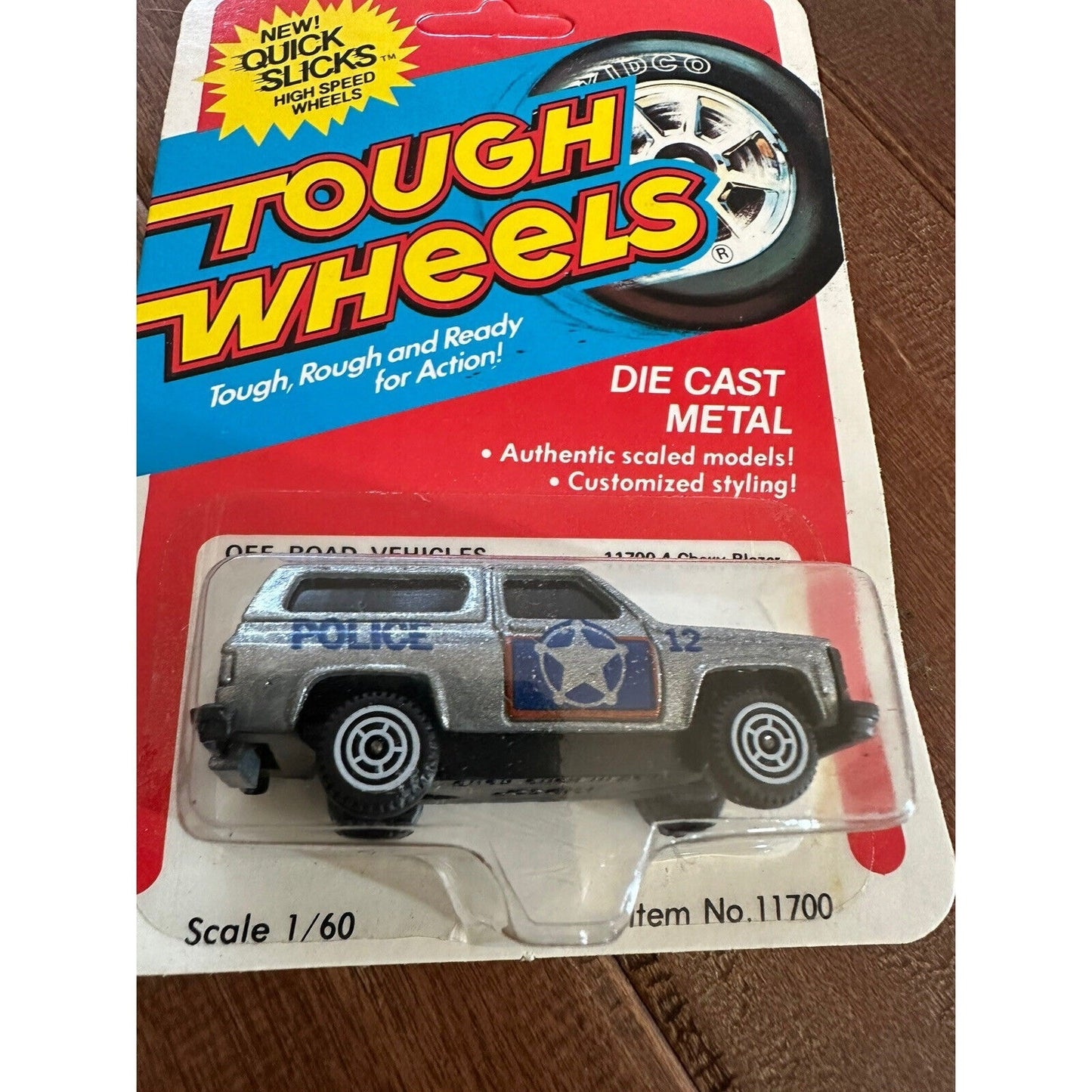 VINTAGE *NEW* Kidco Tough Wheels OFF ROAD Police Chevy Blazer Silver