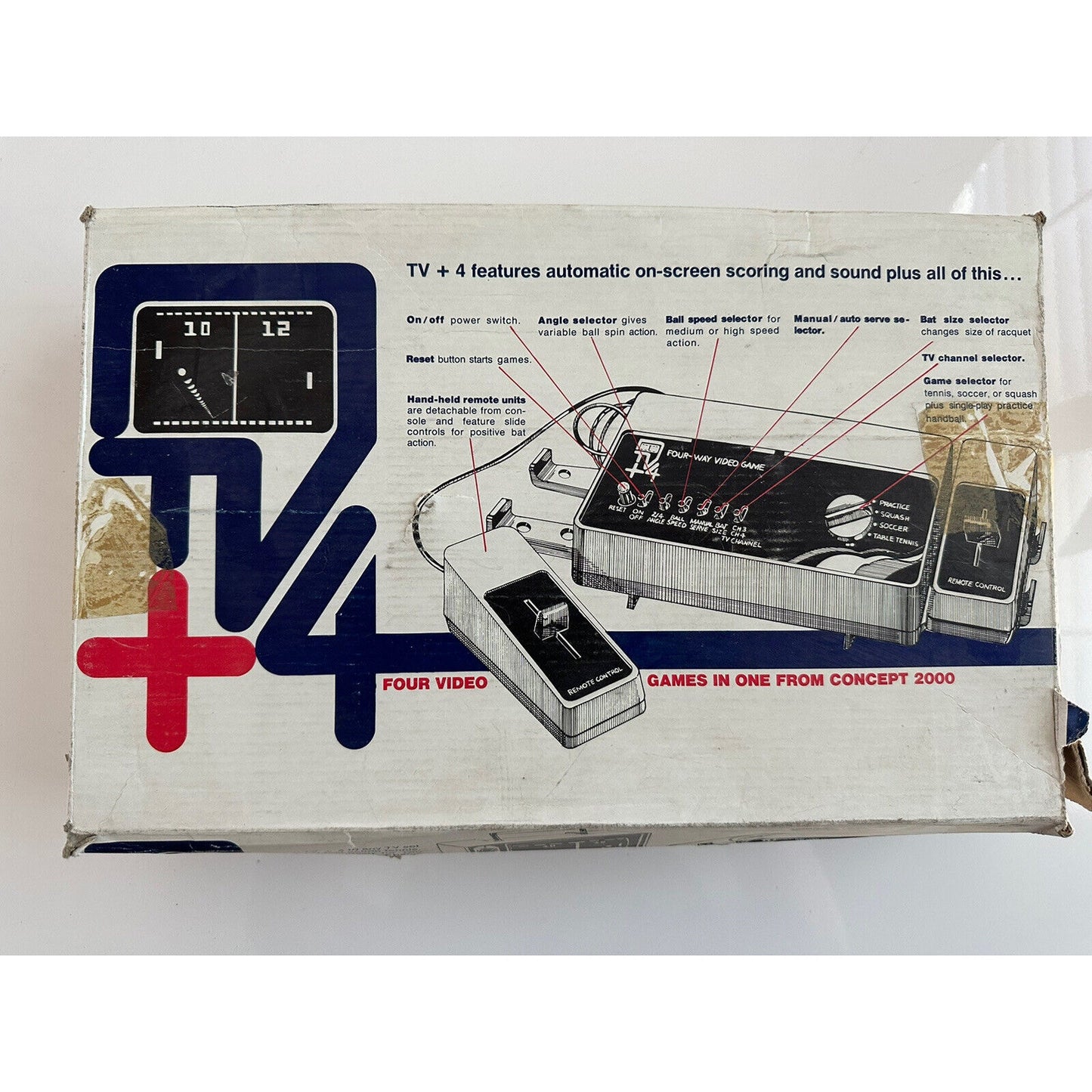 VINTAGE Concept 2000 TV4+Video Game Console - Needs Lovin'