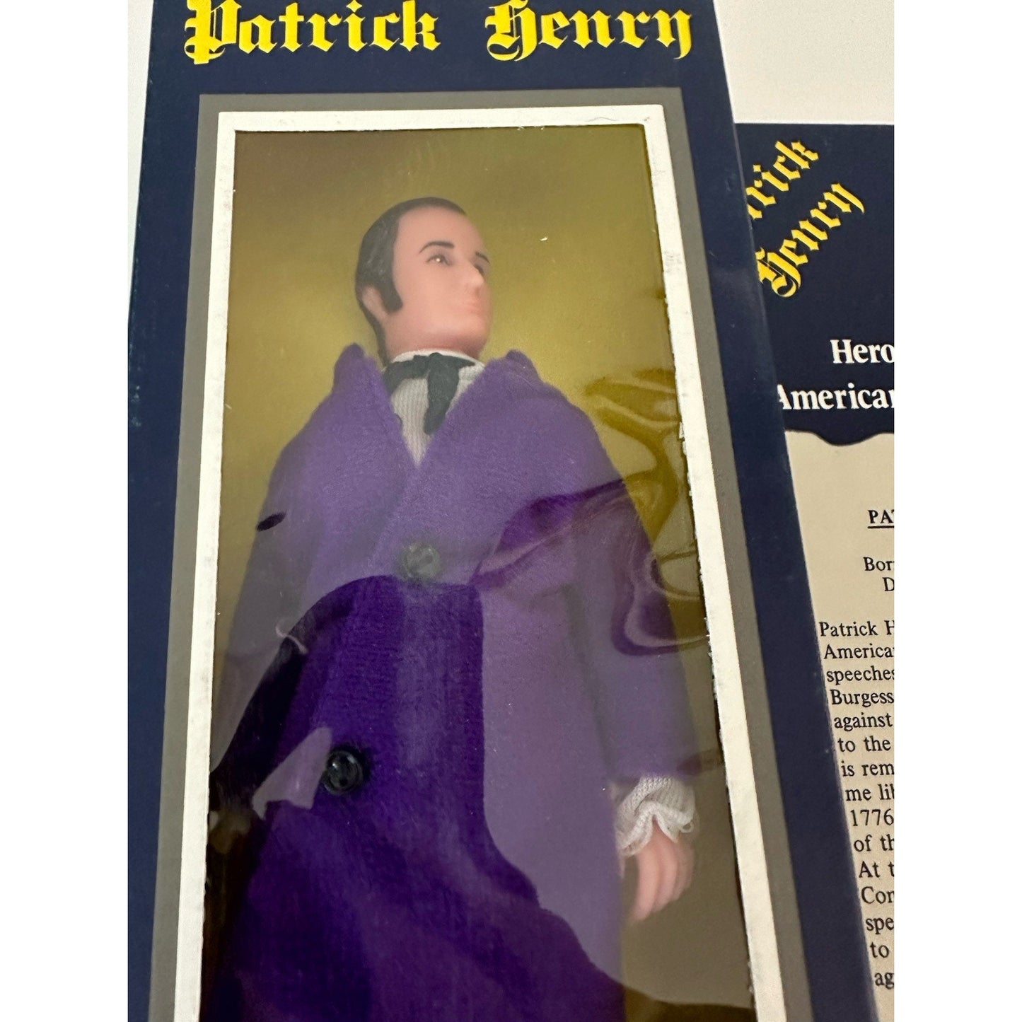 VINTAGE *NEW* Patrick Henry Hero of the American Revolution '74 Doll Figure