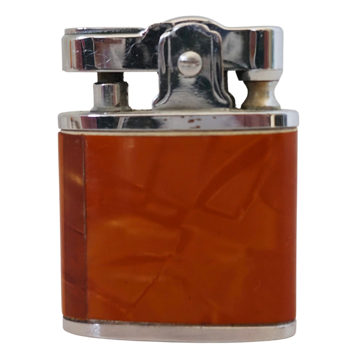 VINTAGE *NEW* 1956 Royal Star Japanese Super Lighter Brown with White Scottie Dog