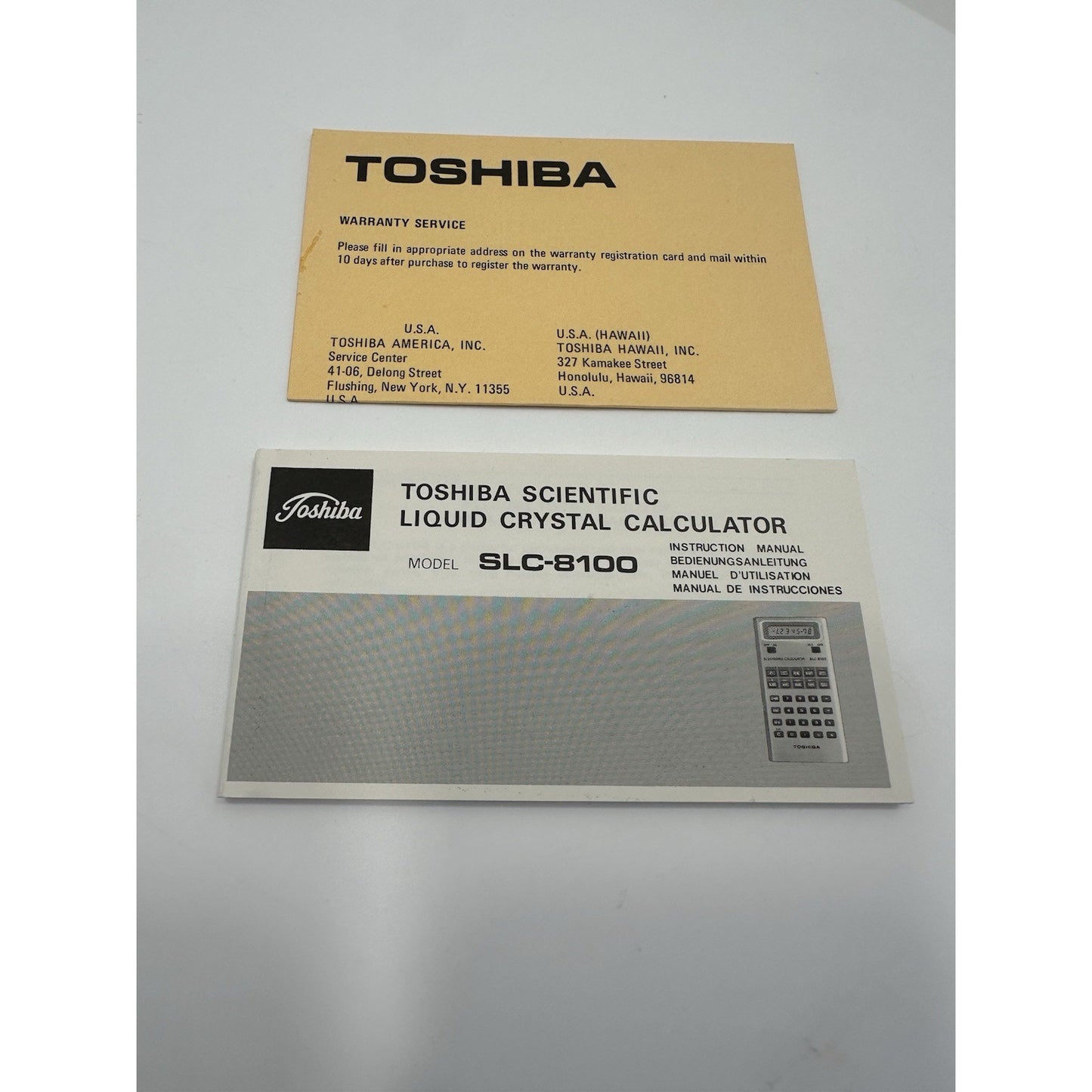 VINTAGE *NEW* 1970's Toshiba SLC-8100 Scientific Calculator Japan