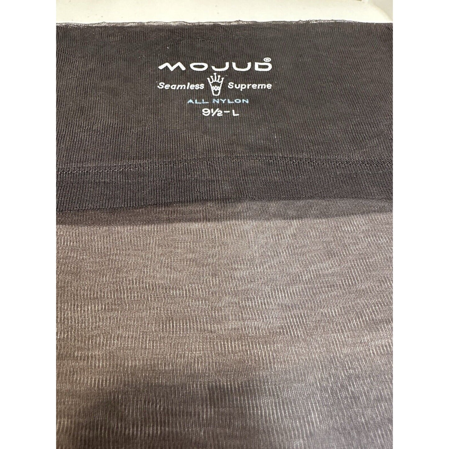 VINTAGE *NEW* Mojud Hosiery-Seamless-Sheer Grey-Sz9.5L X 2