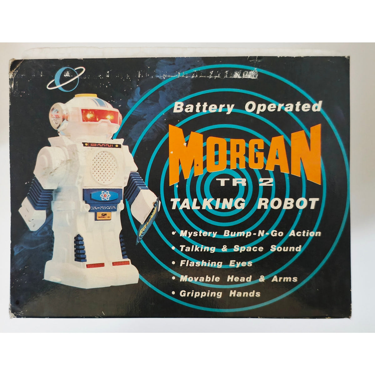 VINTAGE *NEW* 1980's Morgan TR 2 Talking English/Spanish Motorized Robot