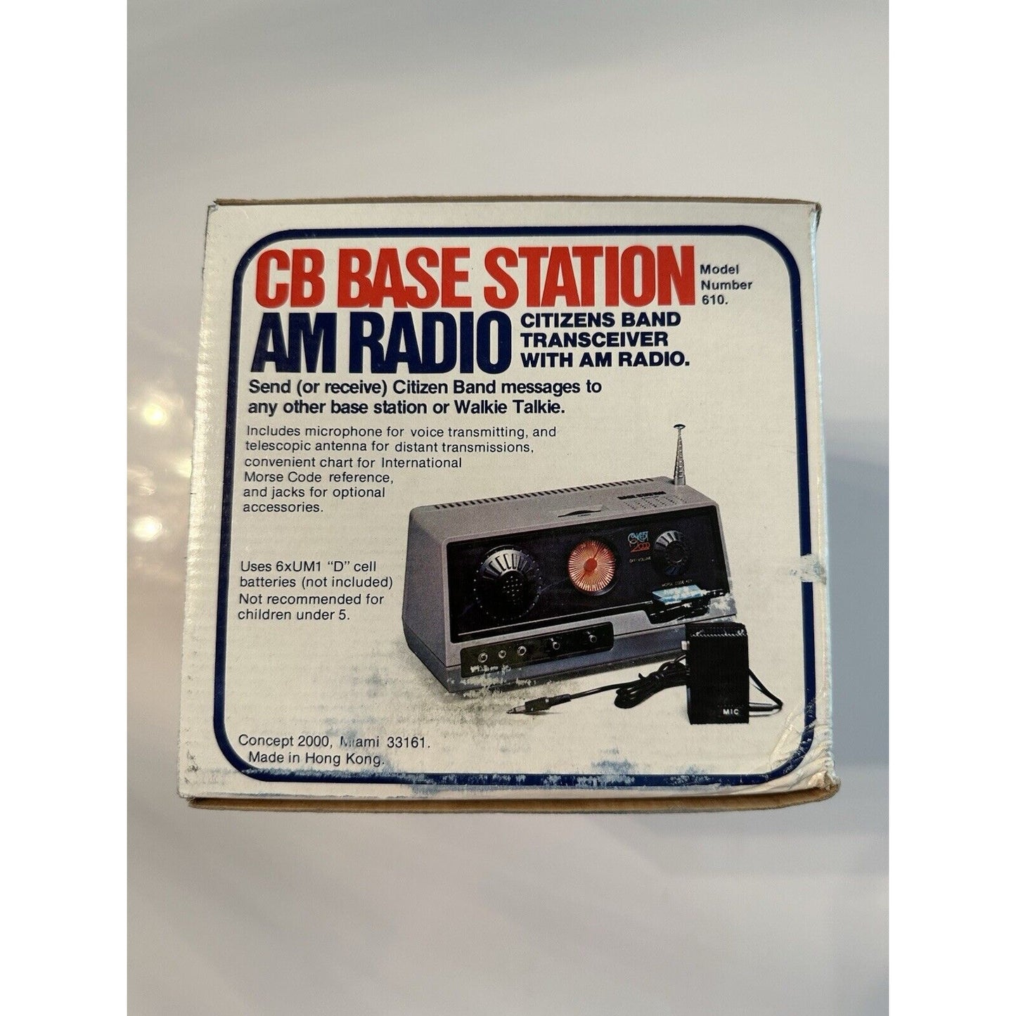 VINTAGE *NEW* Concept 2000 #610 CB Base Station AM Radio & Morse Code