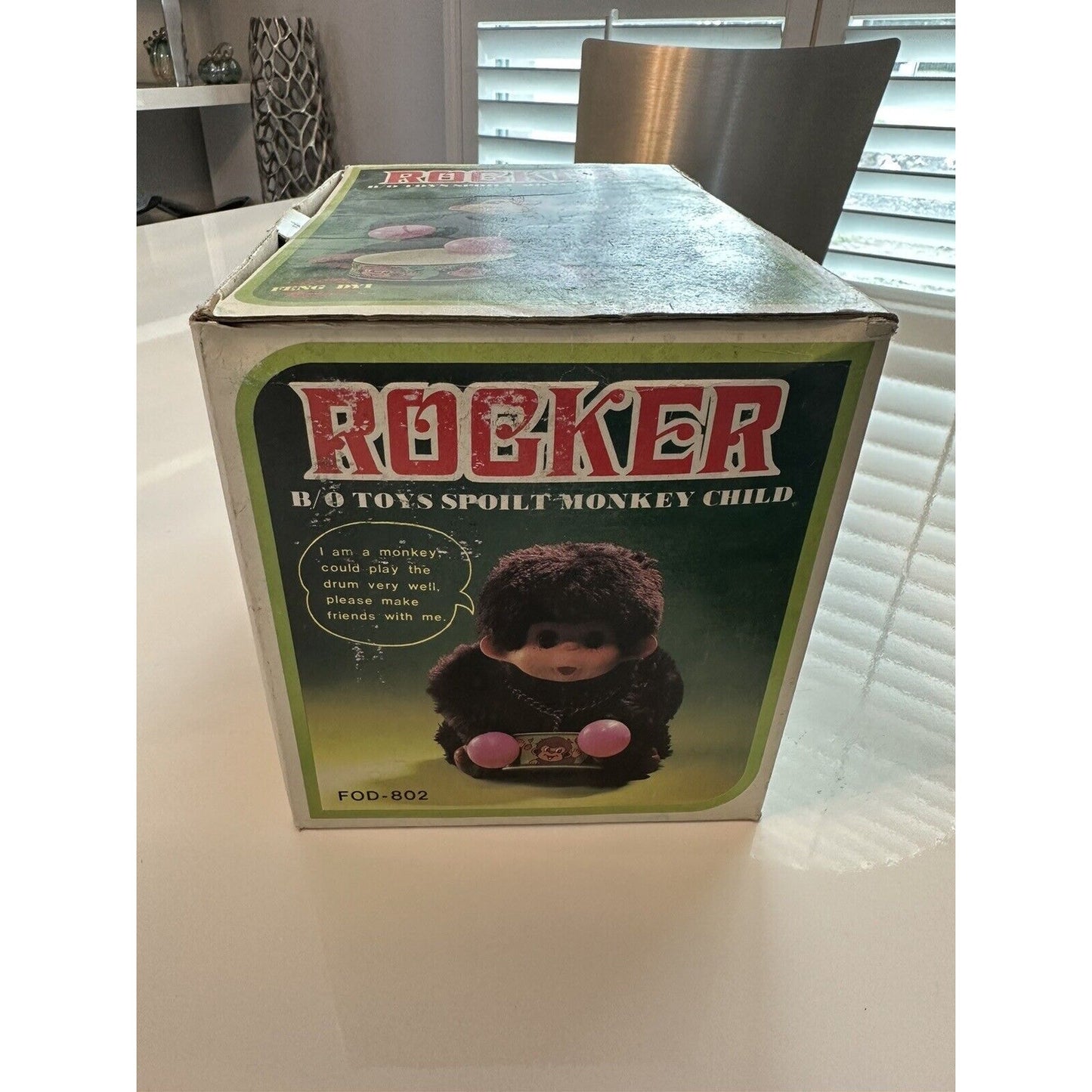 VINTAGE *NEW* ROCKER Monkey Toy
