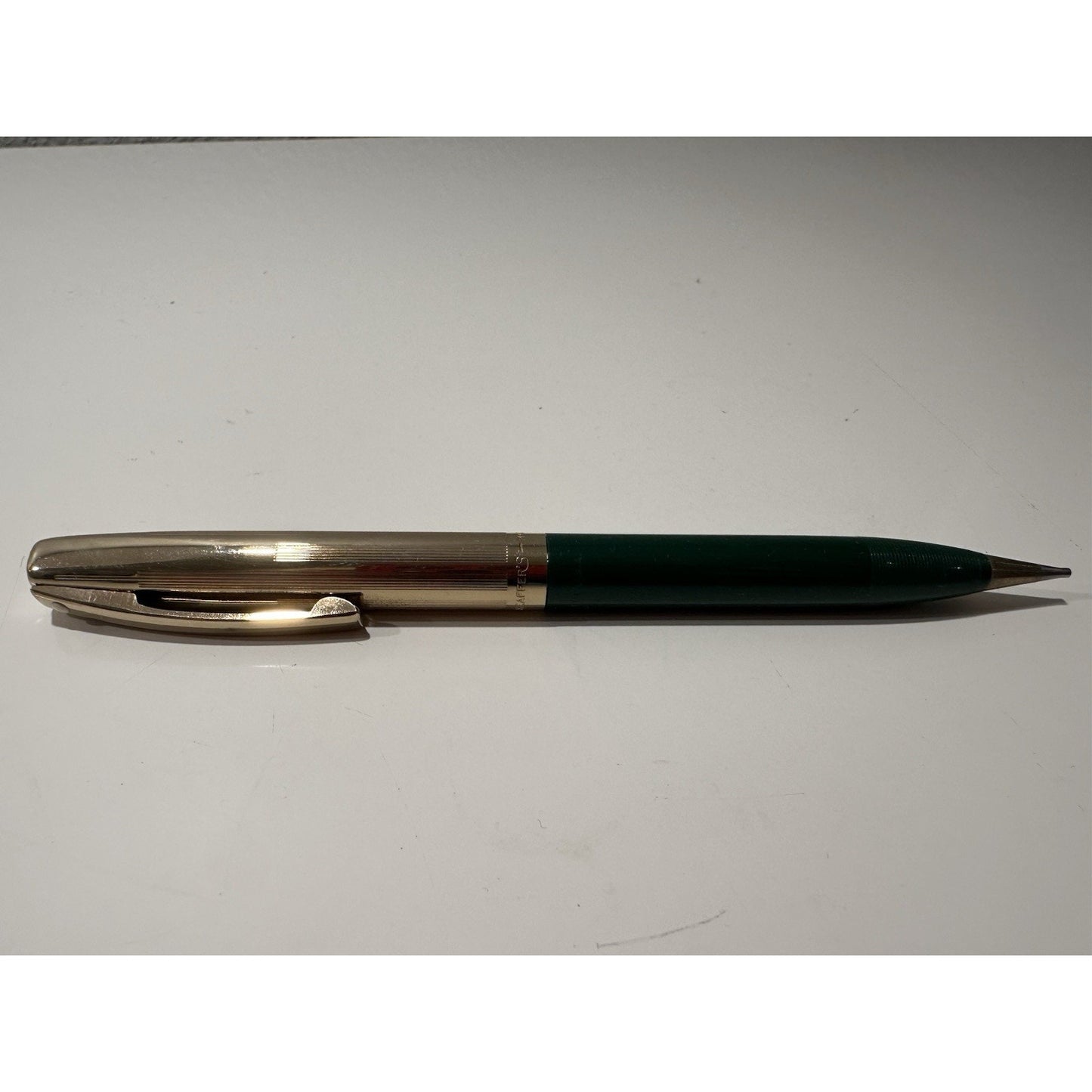 VINTAGE *NEW* 1970's Sheaffer Green 12-1000 Mechanical Pencil Set of 2