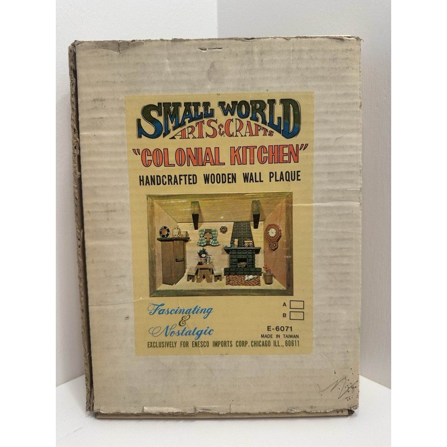 VINTAGE "NEW" 1974 Enesco Small World Colonial Kitchen Wall Plaques