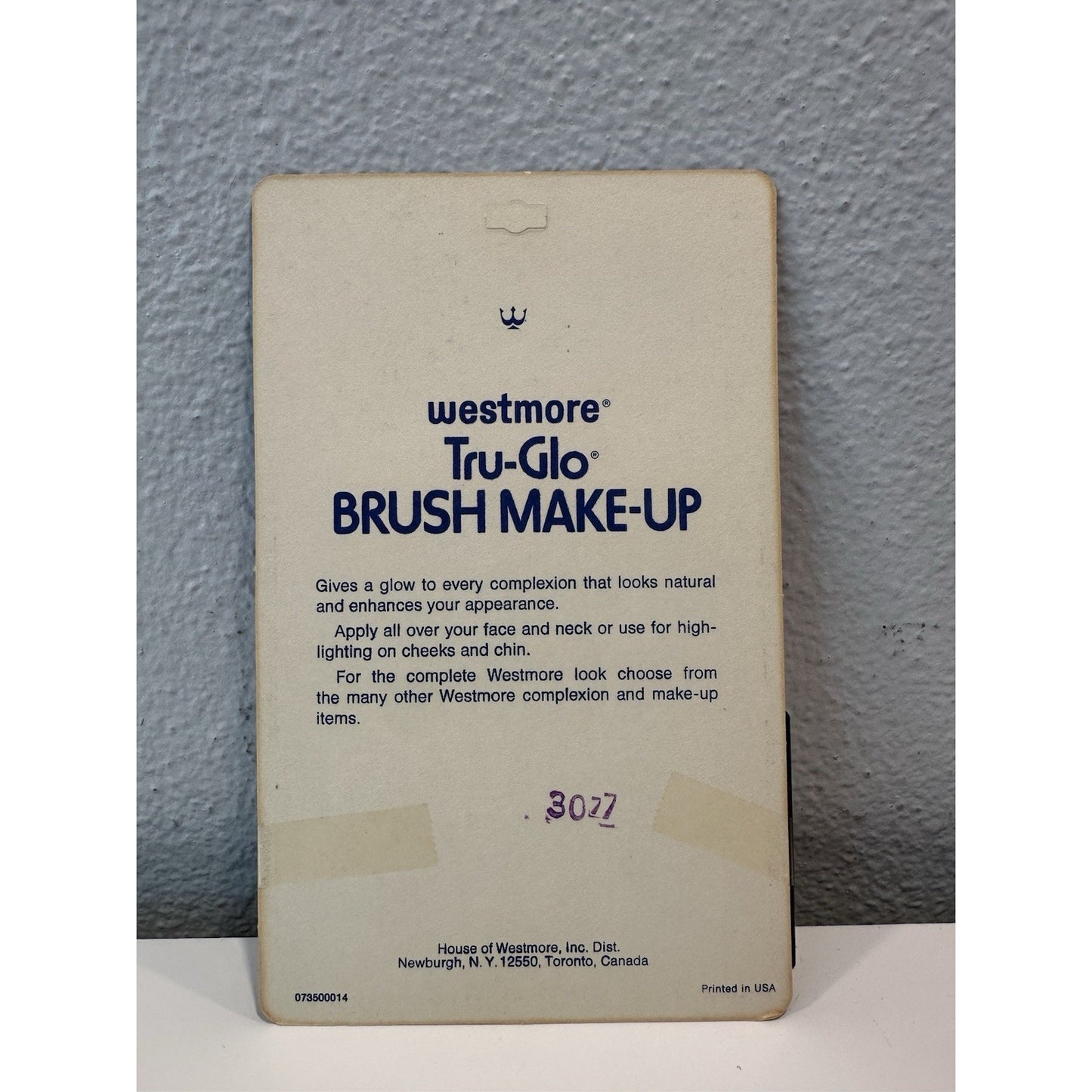 VINTAGE *NEW* 1970's House of Westmore Tru-Glo Brush Make Up