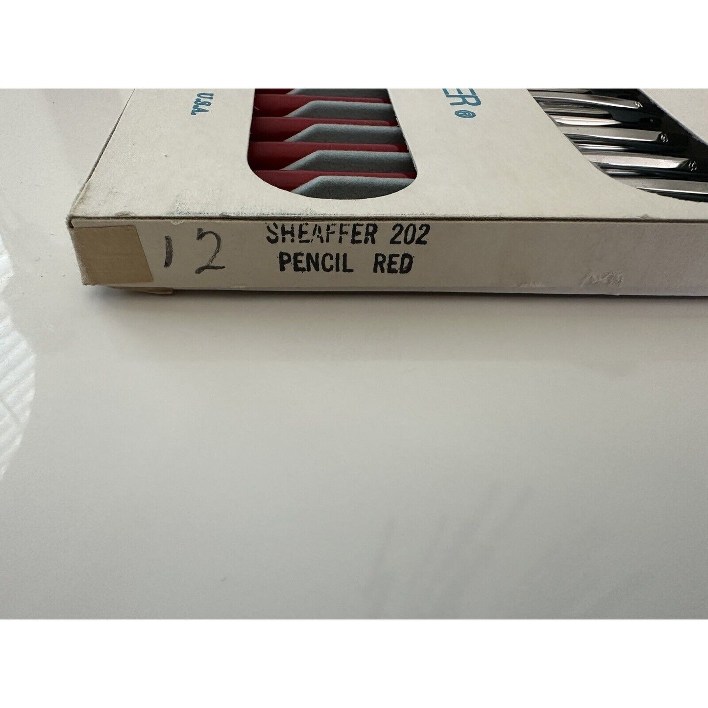 VINTAGE *NEW* Sheaffer Set of 12 Red 202 Mechanical Pencils