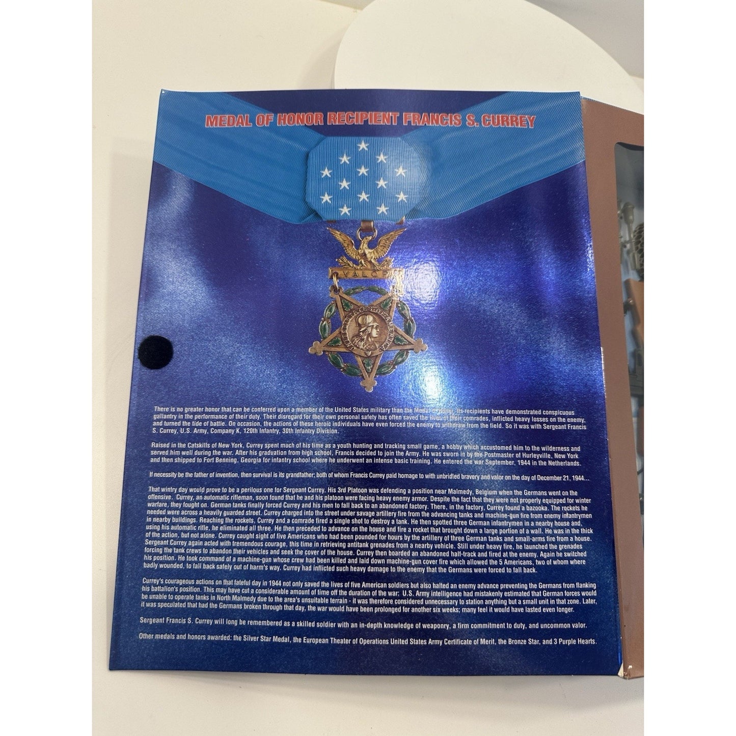 VINTAGE GI Joe Medal of Honor Recipient Francis S. Currey Hasbro Action Figure