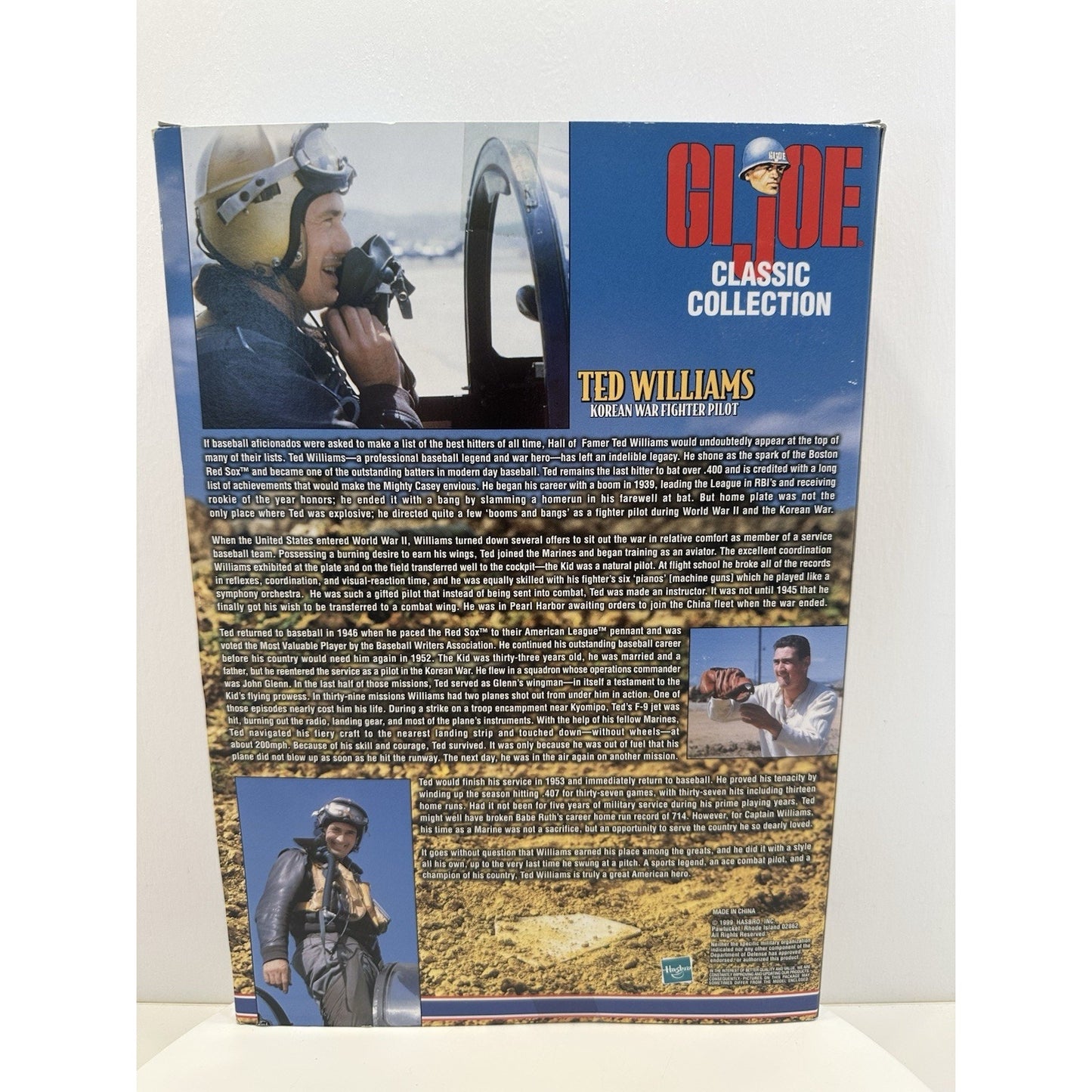 VINTAGE 1999 GI Joe Classic Collection Ted Williams Korean Action Figure