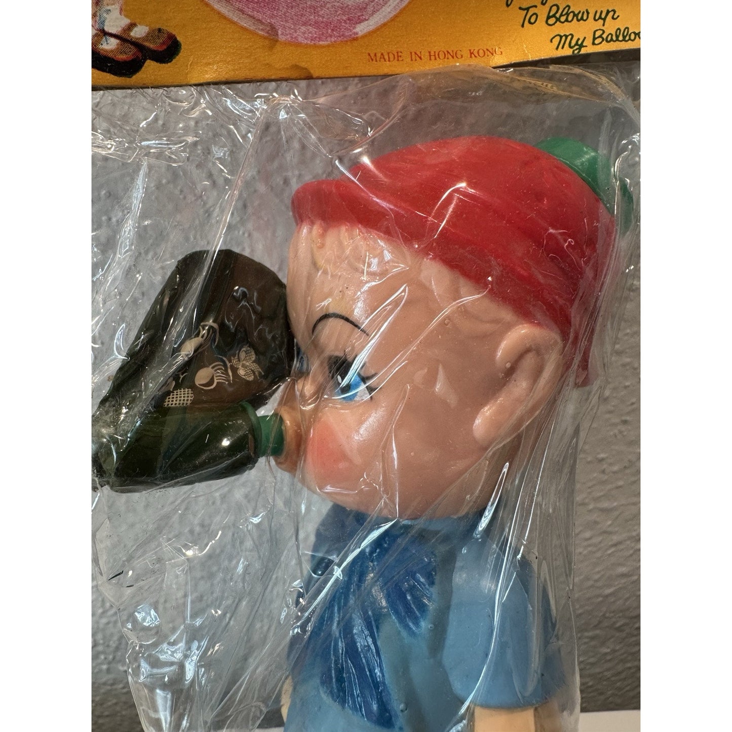 VINTAGE *NEW* 1960's Blow Up Balloon Rubber Boy Toy Hong Kong
