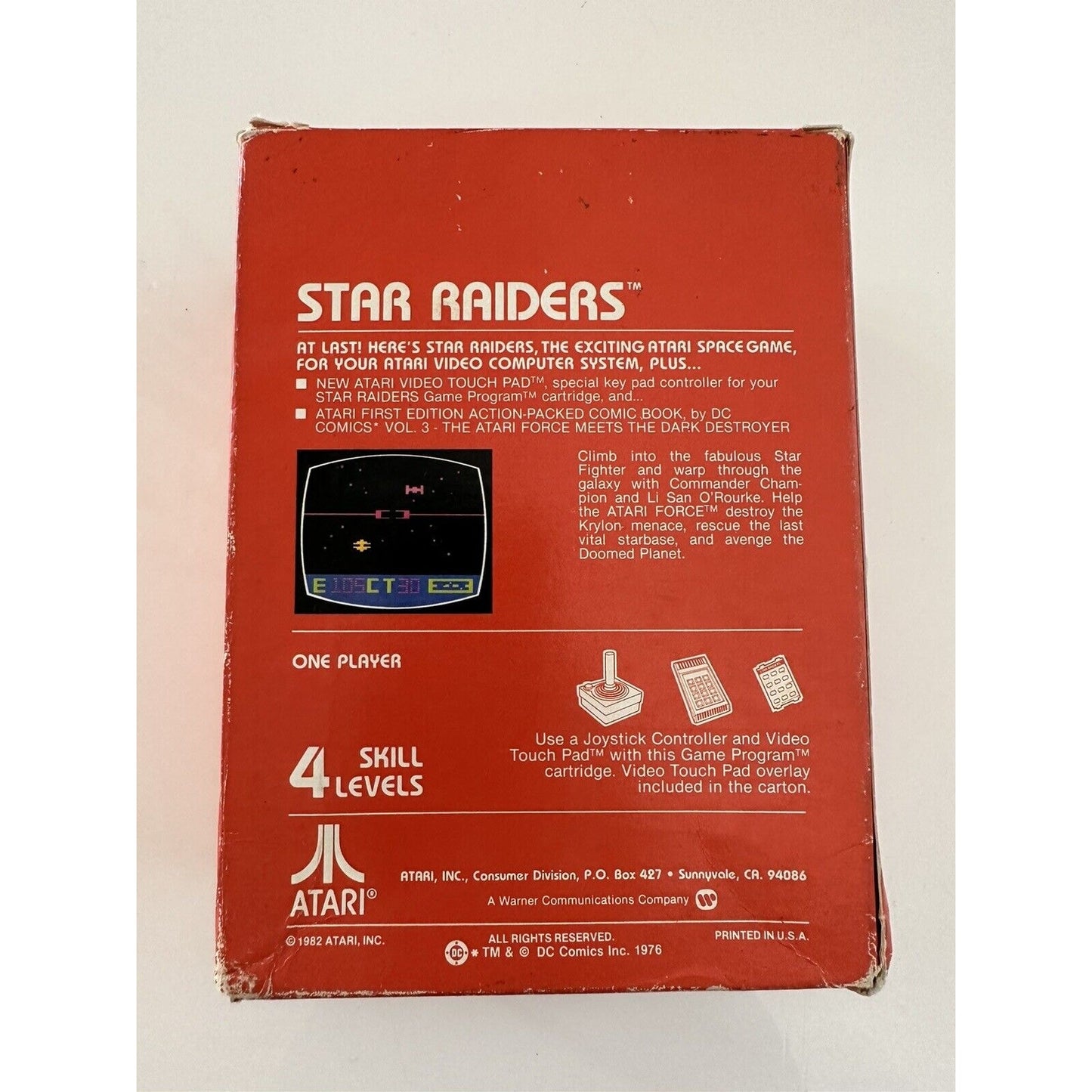 VINTAGE *NEW* Atari 2600 Star Raiders Box w/Controller DC Comic Book