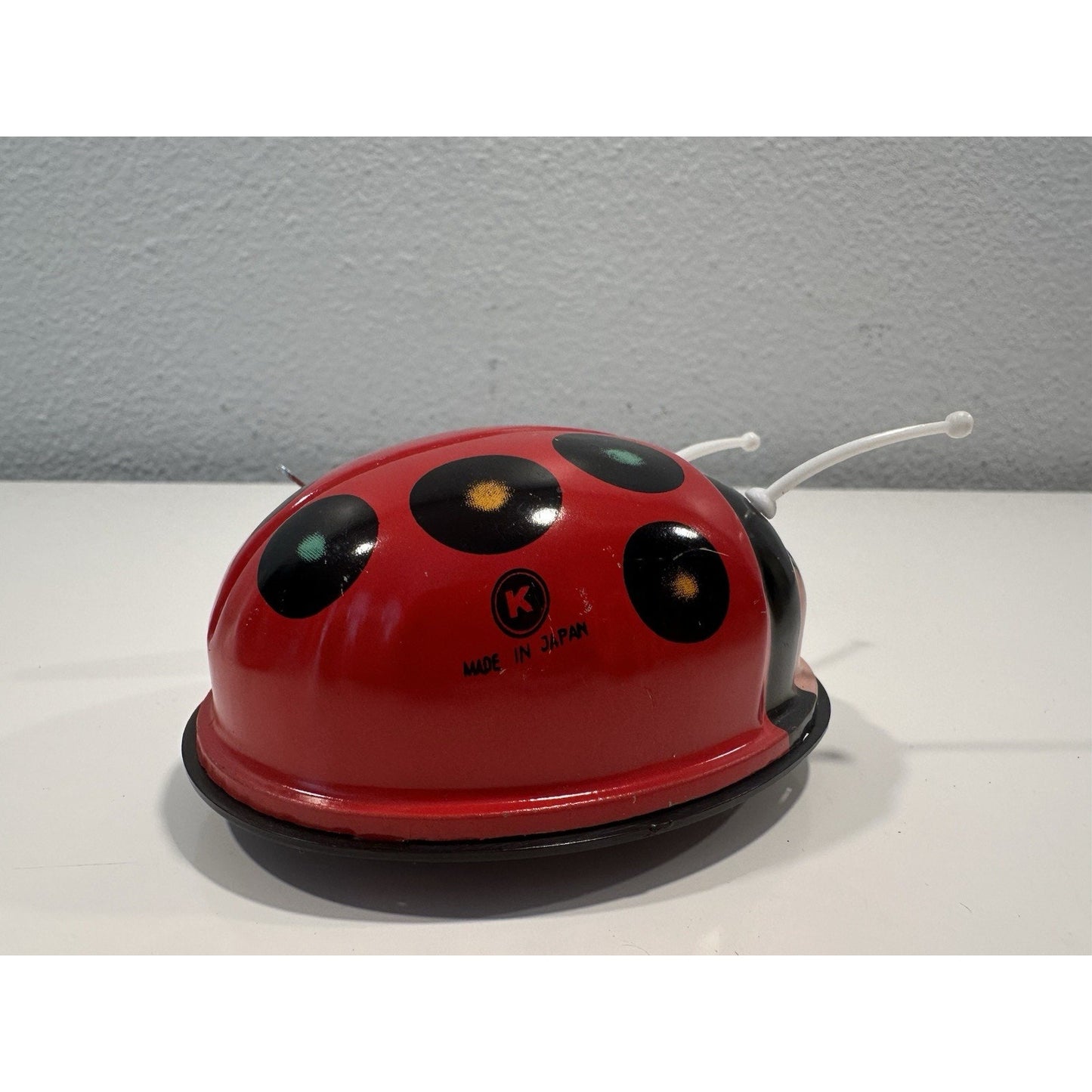 VINTAGE *NEW* 1960's K Lady Bug Wind-Up Metal Toy Set Japan