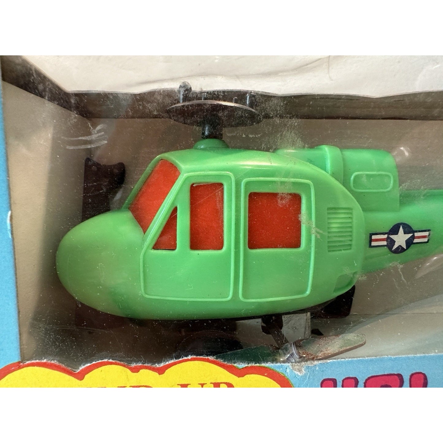 VINTAGE *NEW* 1960'S Wind Up Helicopter Plastic Toy HONG KONG