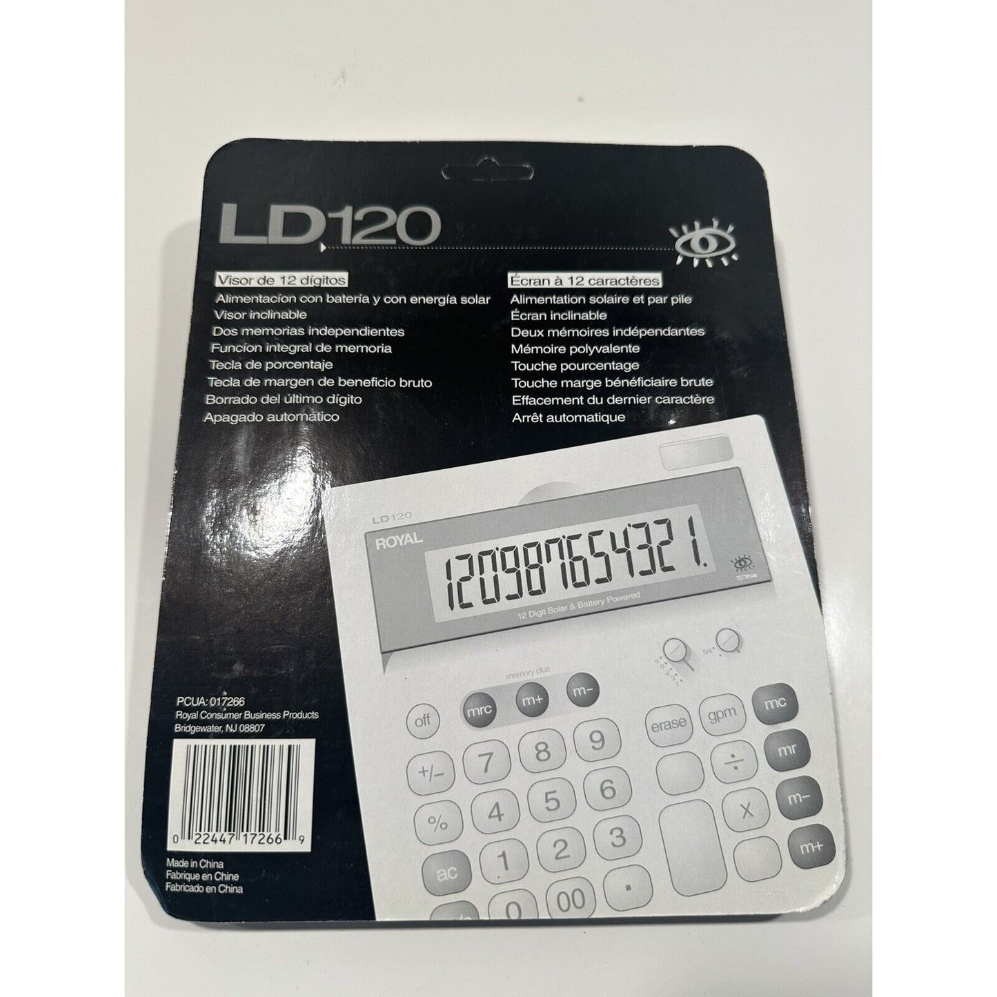 VINTAGE *NEW* Royal LD120 Solar Battery Powered Calculator