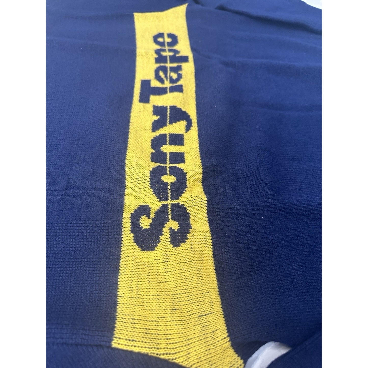 VINTAGE *NEW* Extremely Rare Navy Sony Tape Sweater w/Tags Size S