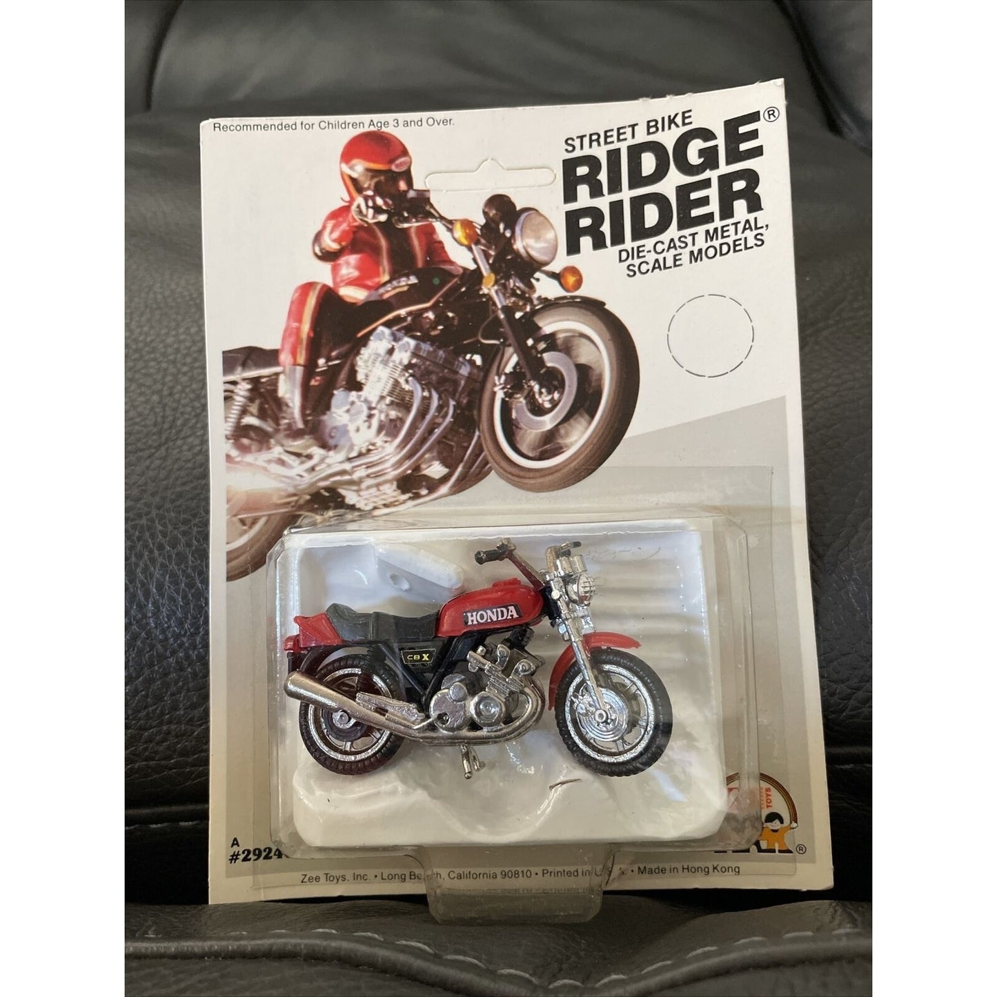 VINTAGE *NEW* Ridge Riders Die Cast Metal Scale Model Honda CBX - Red