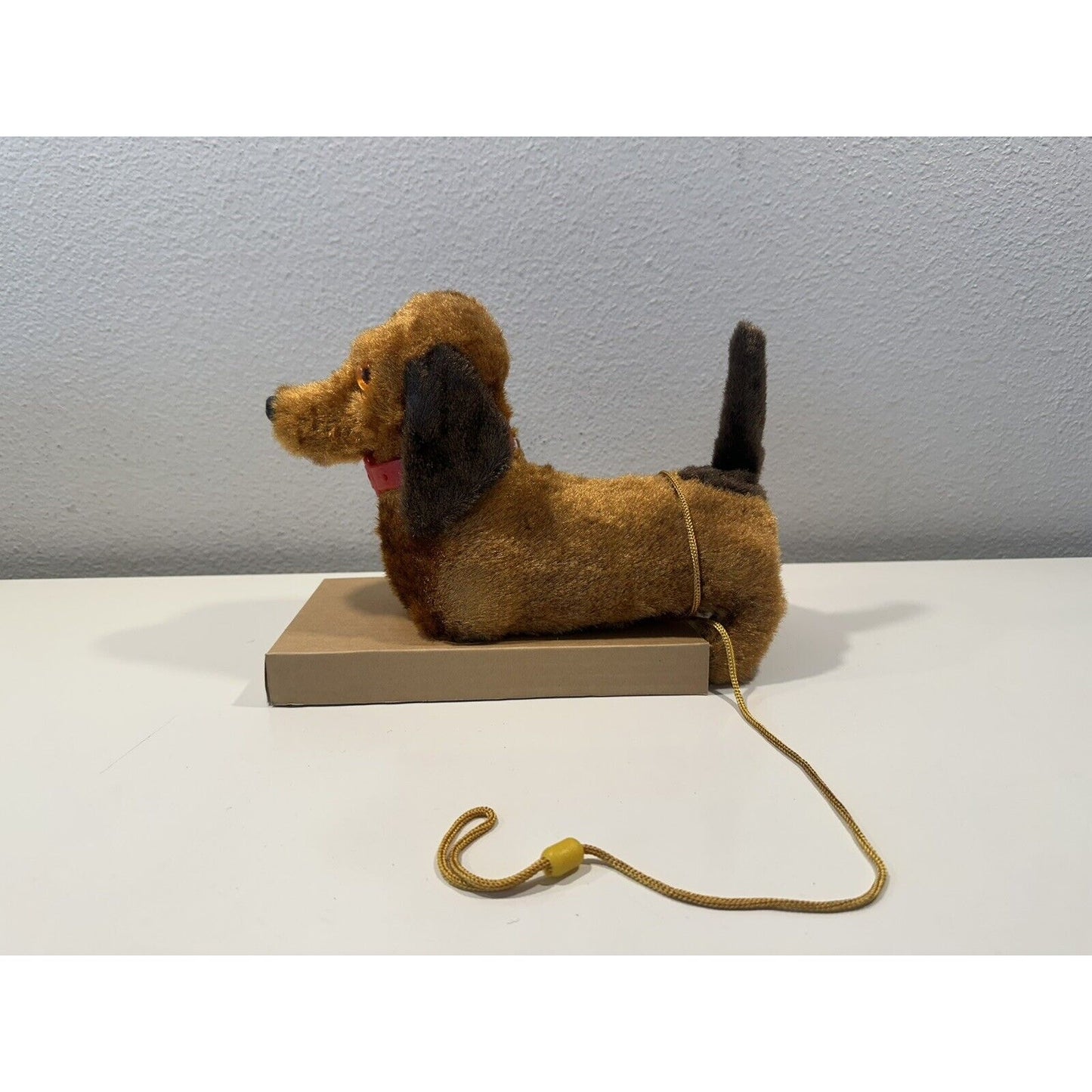 VINTAGE *NEW* Dachshund Leashed Walking Barking Collared Dog