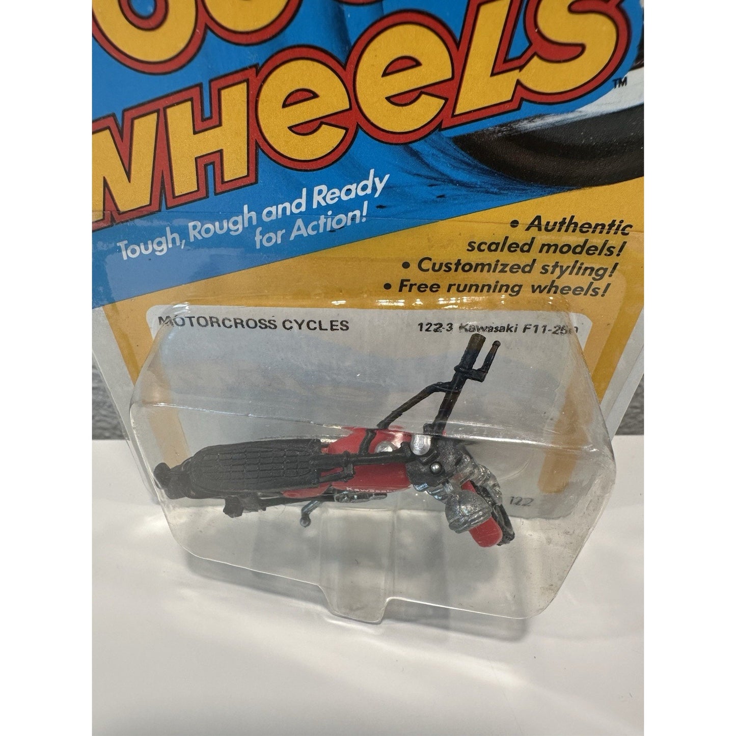 VINTAGE *NEW* Kidco Tough Wheels Motorcross Cycles Red Kawasaki F11-250