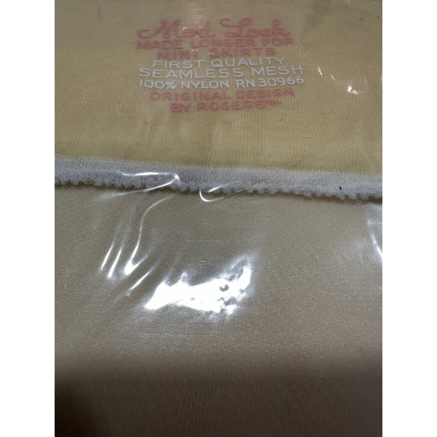 VINTAGE *NEW* Mod Look Hosiery-Seamless-Yellow/Pink/Shrimp Sets Sz9M
