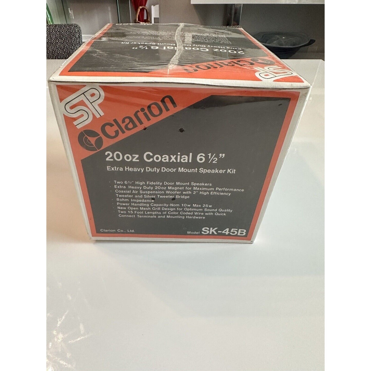 VINTAGE *NEW* Clarion SK-45B 20oz Coaxial 6.5 Door Mount Speaker Kit