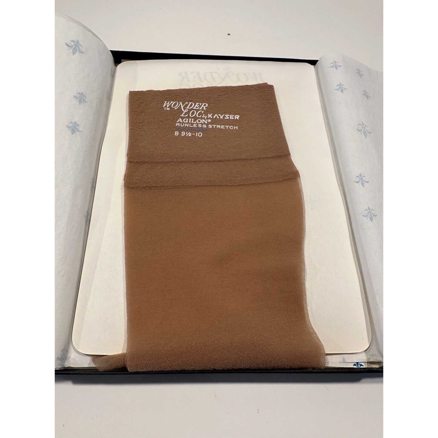 VINTAGE *NEW* Kayser Hosiery-Wonderloc Stretch-Debonair-Seamless-Sz9.5-10 B X 3