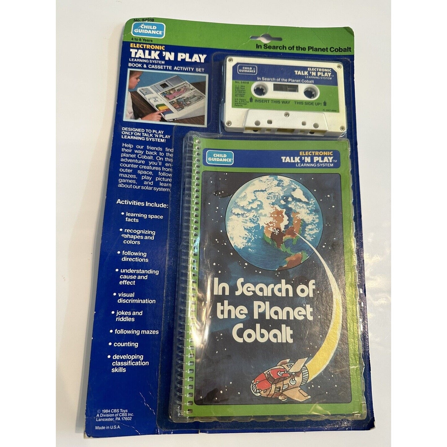VINTAGE *NEW* CBS Toys Electronic Talk 'n Play Learning System Planets & Animals