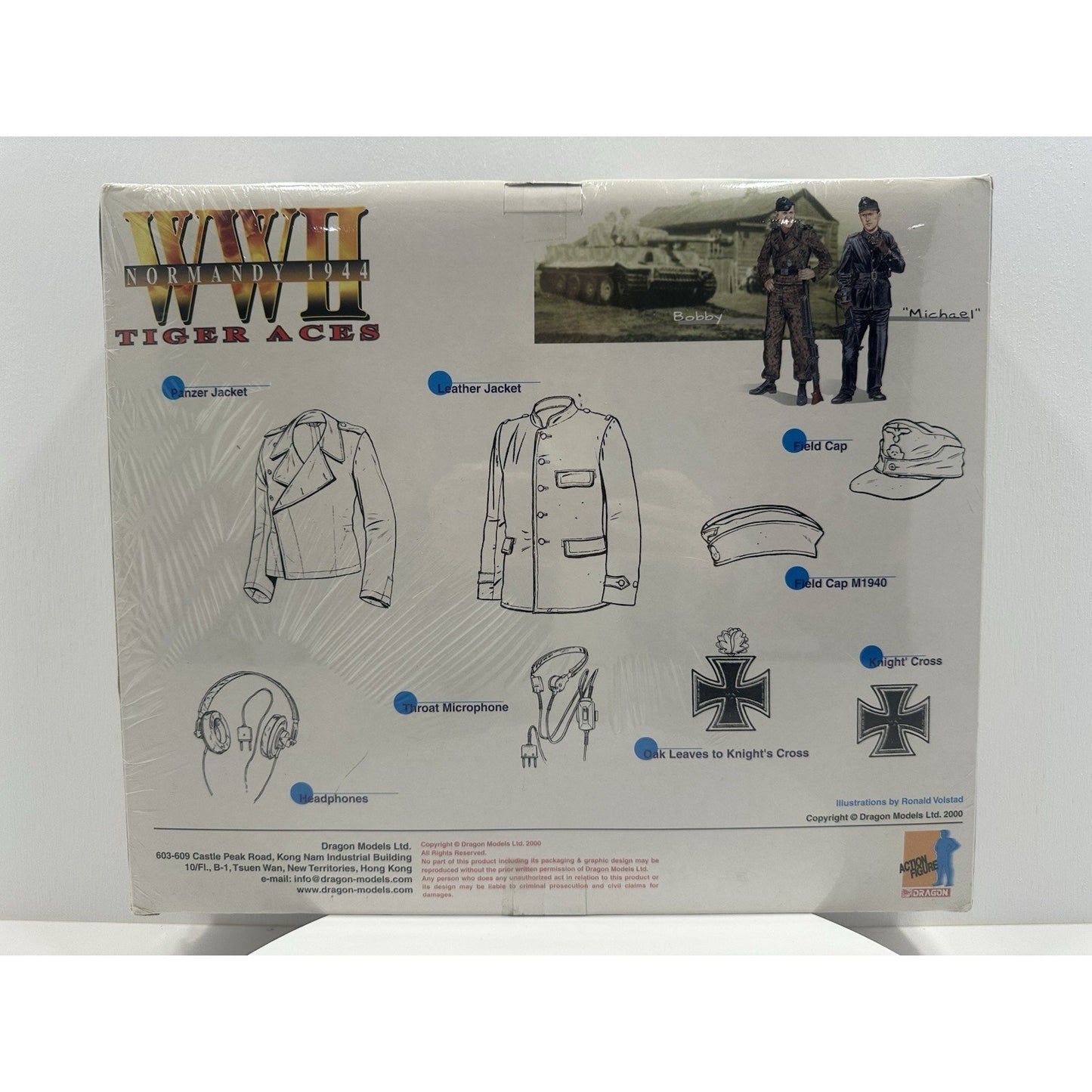 VINTAGE *NEW* Dragon WWII Normandy 1944 Tiger Aces Bobby/Michael 1/6 Figure Sealed