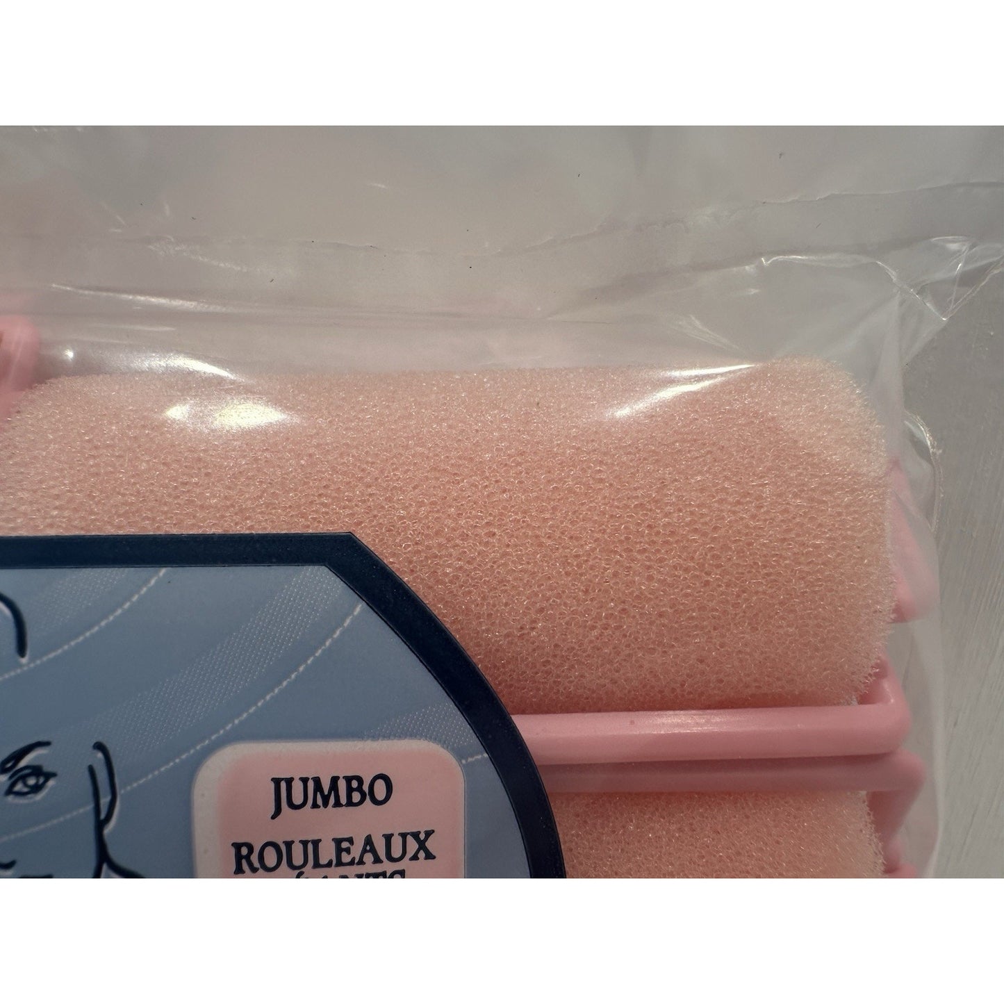 VINTAGE *NEW* 1999 Goody 8 JUMBO Pink Foam Rollers 82589 USA