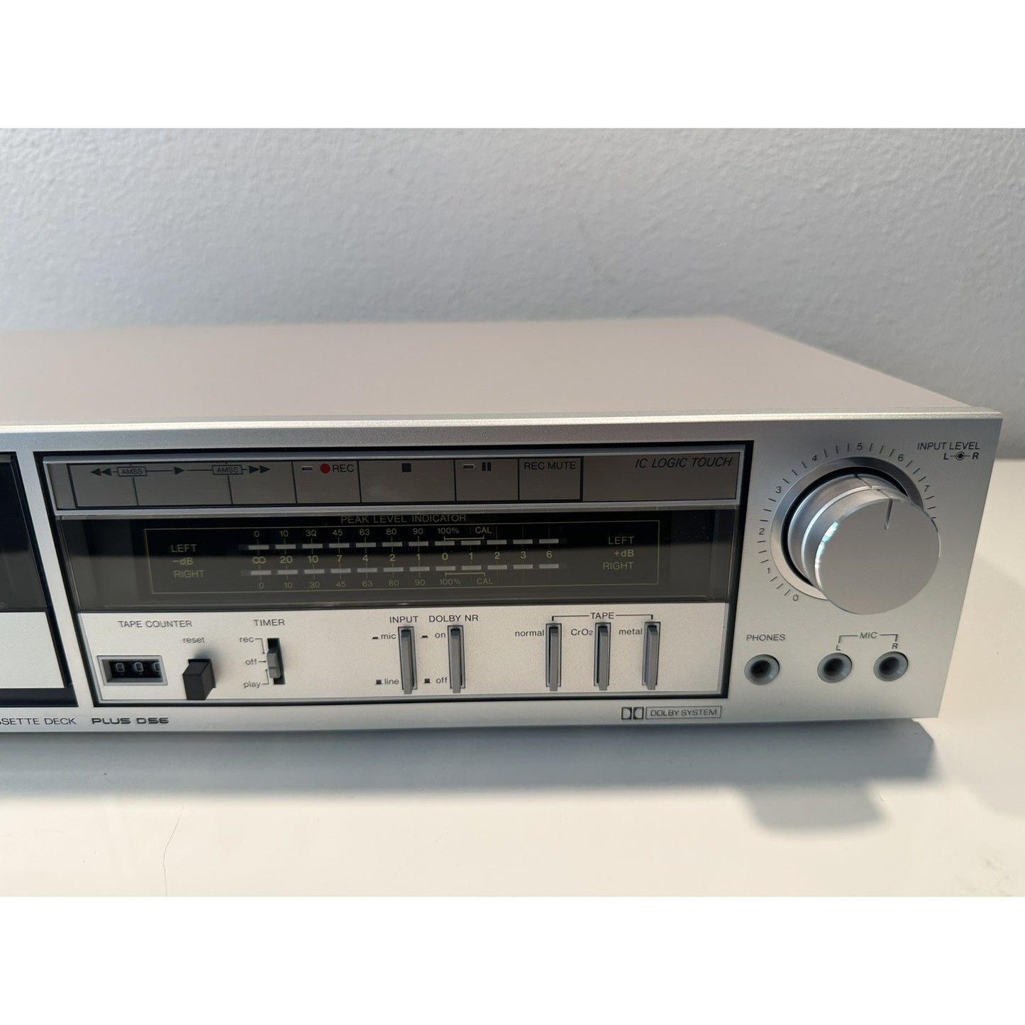 VINTAGE *NEW* Sanyo Plus D56 Stereo Cassette Deck led