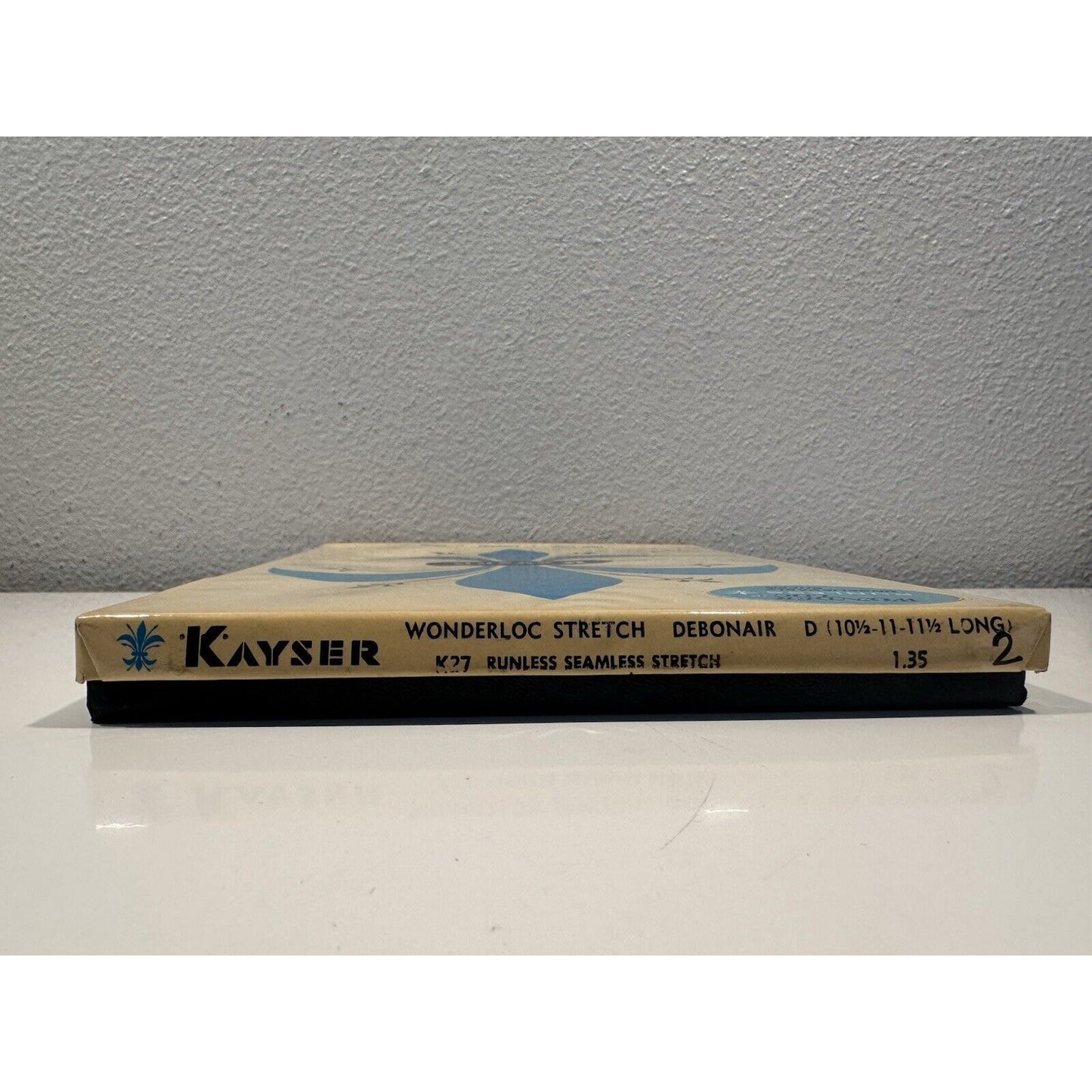 VINTAGE *NEW* Kayser Hosiery-Wonderloc Stretch-Debonair-Seamless-10.5-11.5L D X 2