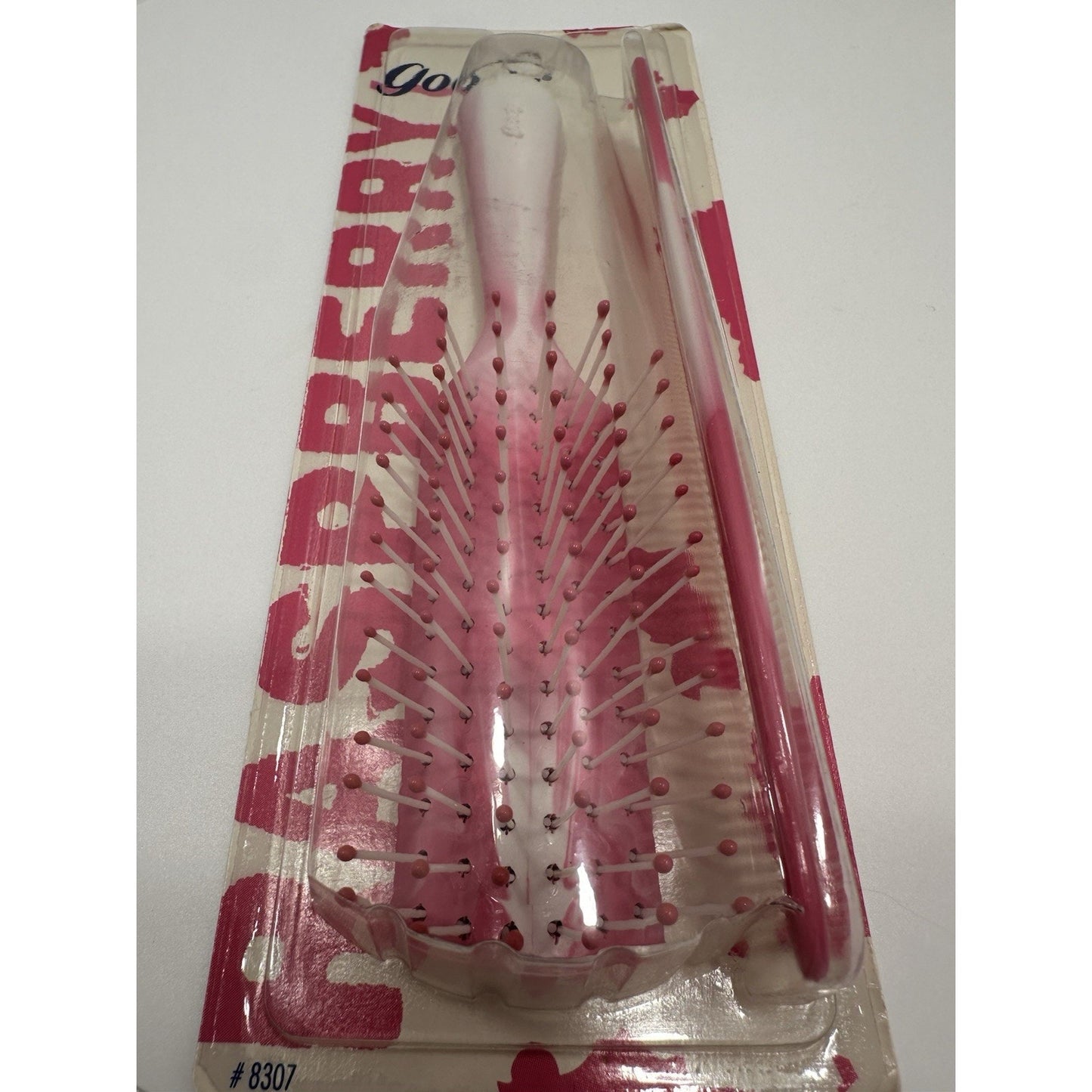VINTAGE *NEW* 1990 Goody Brush & Comb Raspberry Matching Set