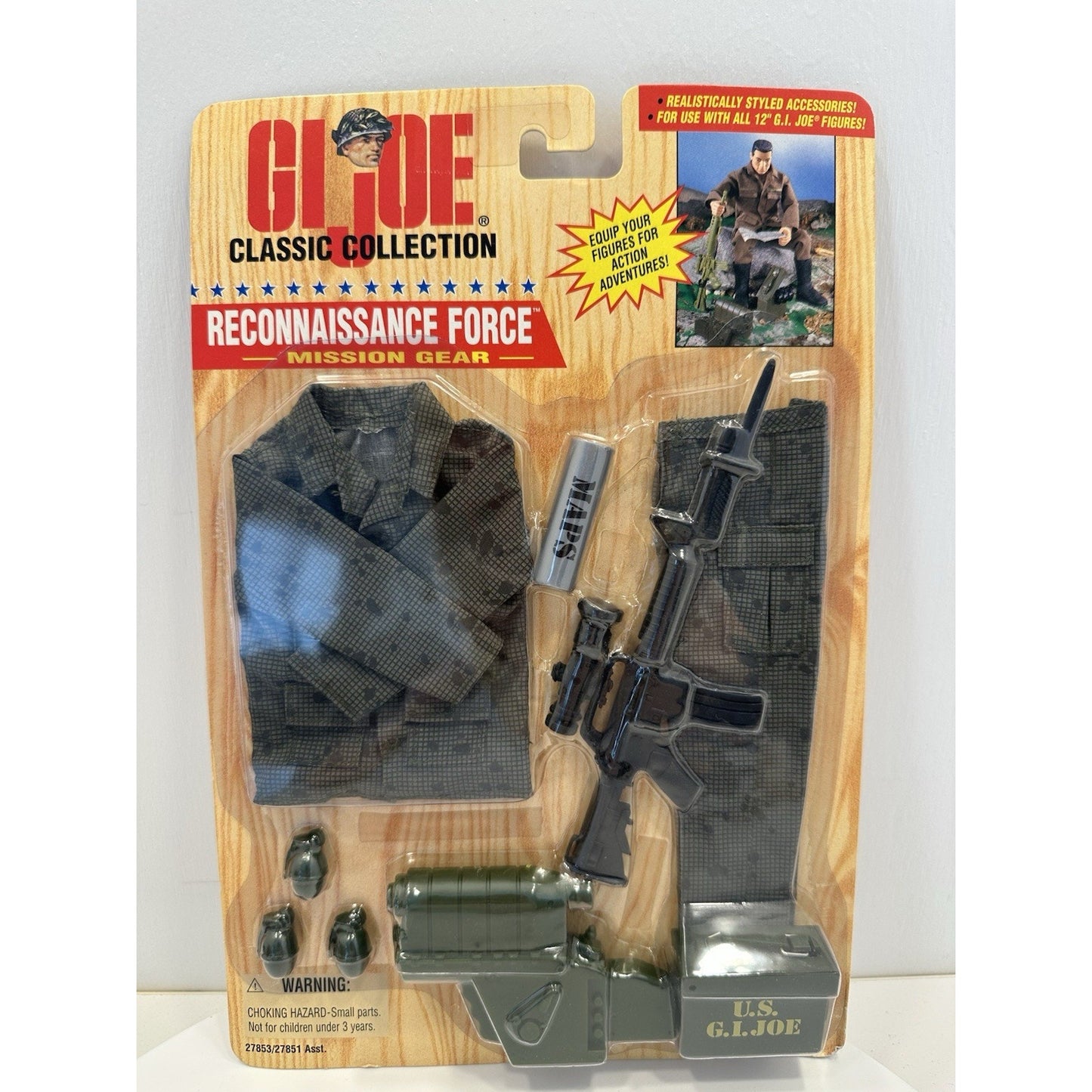 VINTAGE *NEW* 1996 GI Joe Classic Collection Reconnaissance Force Gear