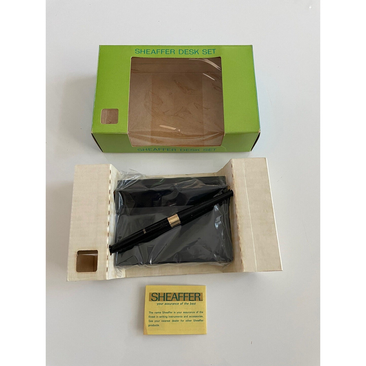 VINTAGE *NEW* Sheaffer Imperial Desk Set with Fine Point