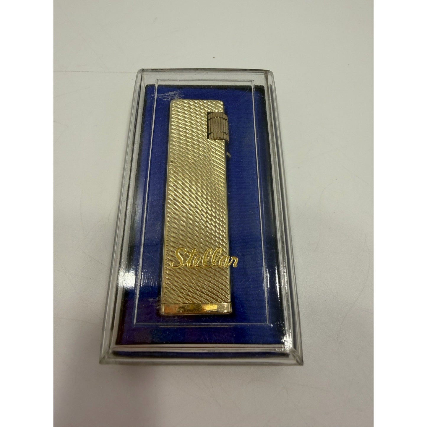 VINTAGE *NEW* 1950's Stellar Gold Textured Super Lighter