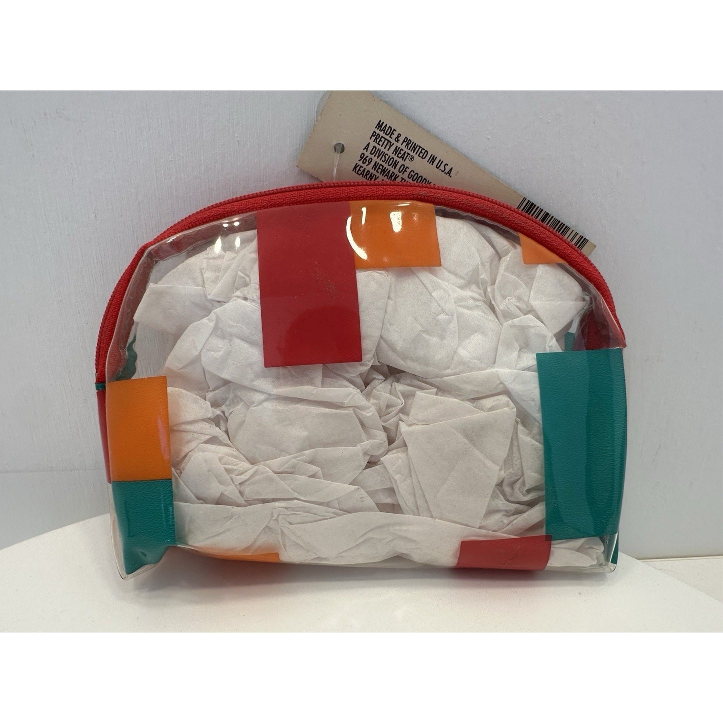 VINTAGE *NEW* 1989 Goody 1633/T Pretty Neat Cosmetic Zip Bag 5" X 6.5" Pair