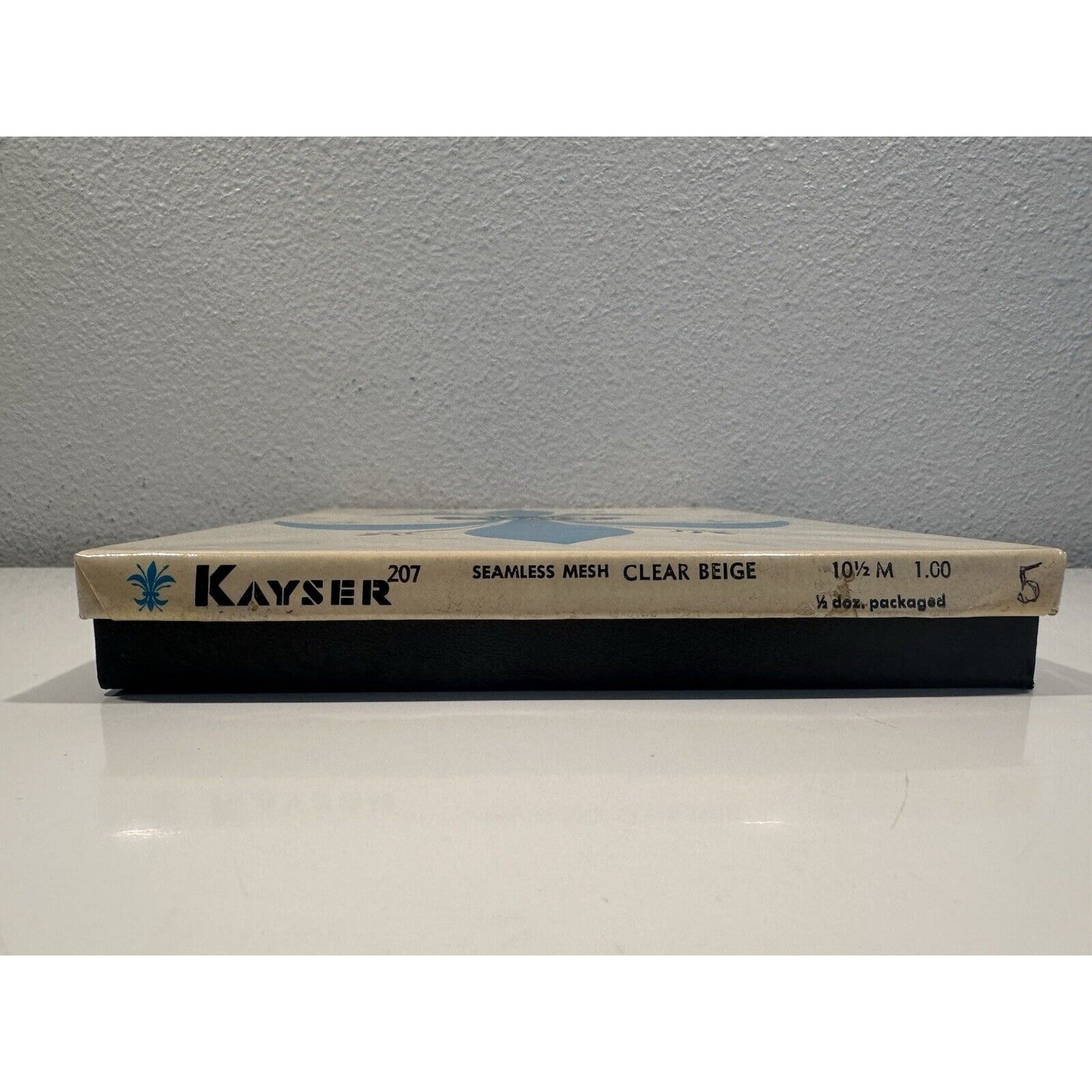 VINTAGE *NEW* Kayser Hosiery Seamless Mesh-Clear Beige Sz10.5 X 5