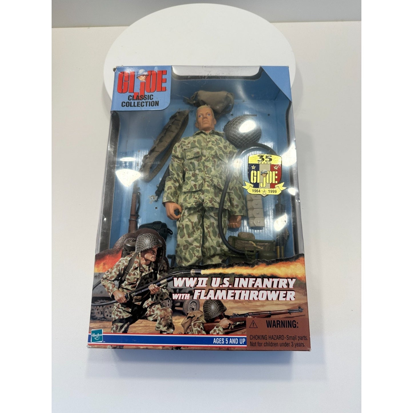 VINTAGE GI Joe WWII US Infantry w/Flamethrower Classic Collection Action Figure
