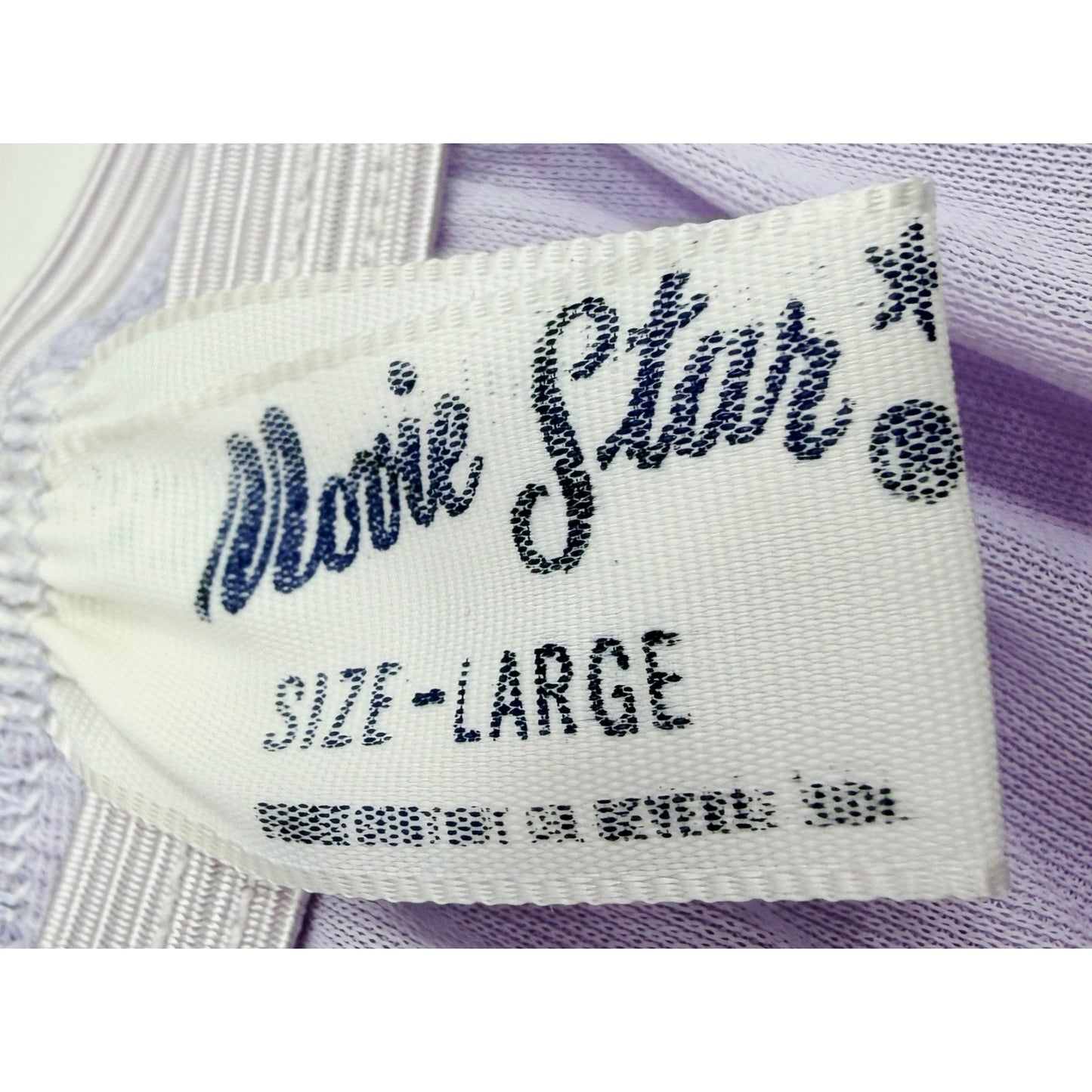 VINTAGE *NEW* 1960's Movie Star Women's Lt Purple Flowered Trim Slip Skirt Sz L