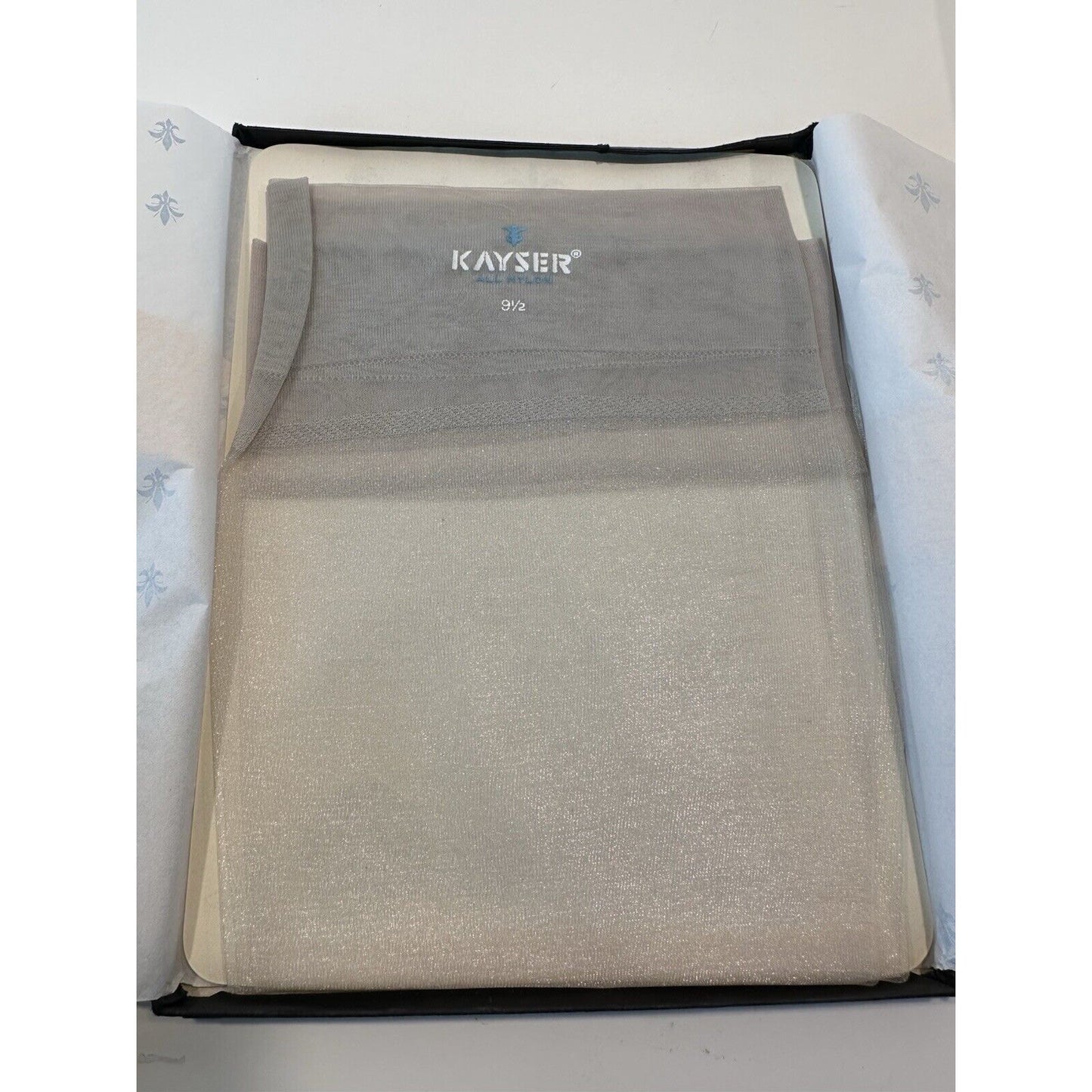 VINTAGE *NEW* Kayser Hosiery-Glitter-Silver Glitter Sz8.5M X 3
